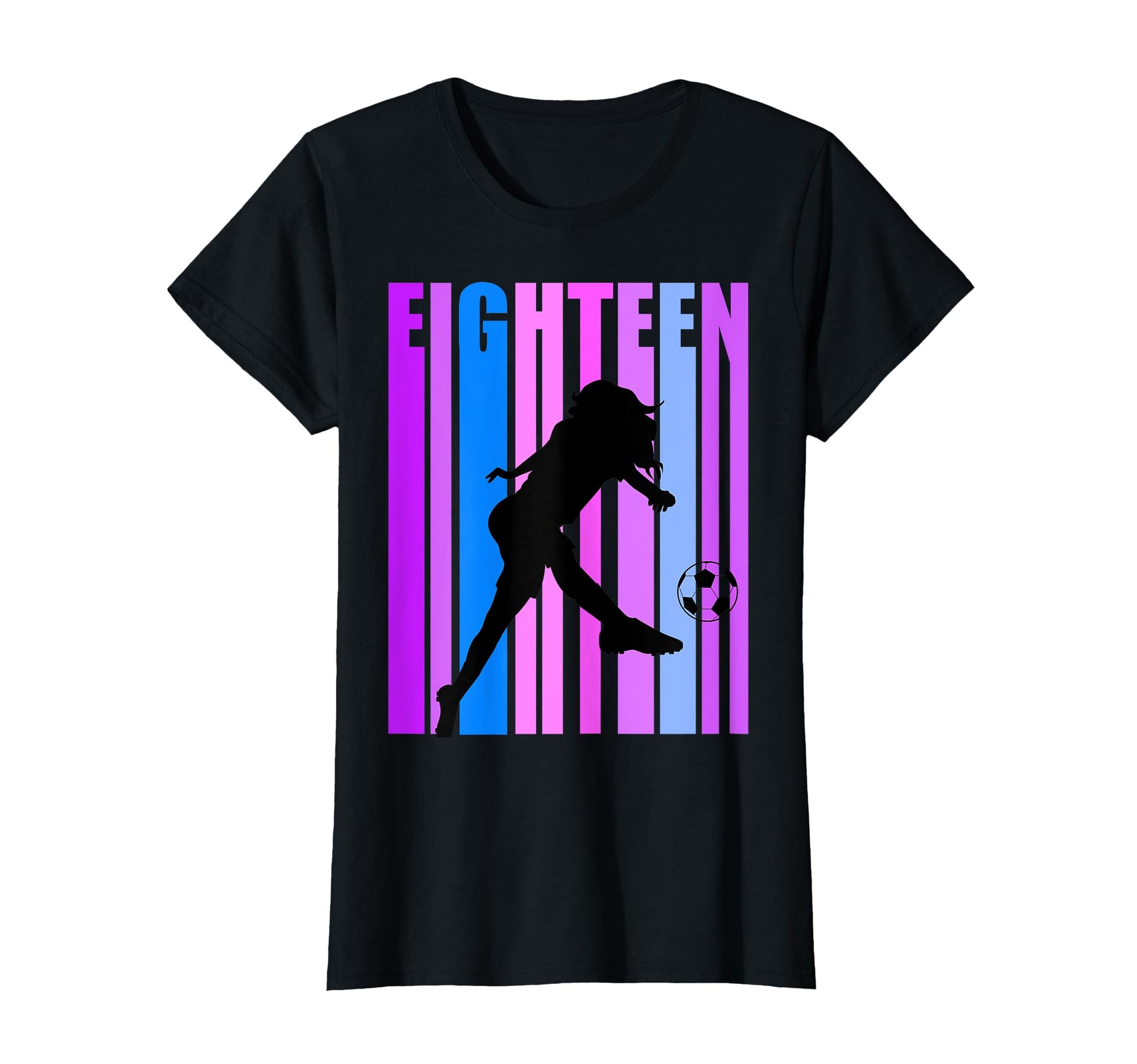 18Th Soccer Birthday Goals Score Plays T-Shirt - Graphic Print Unisex - T-Shirt, Sweatshirt, Hoodie