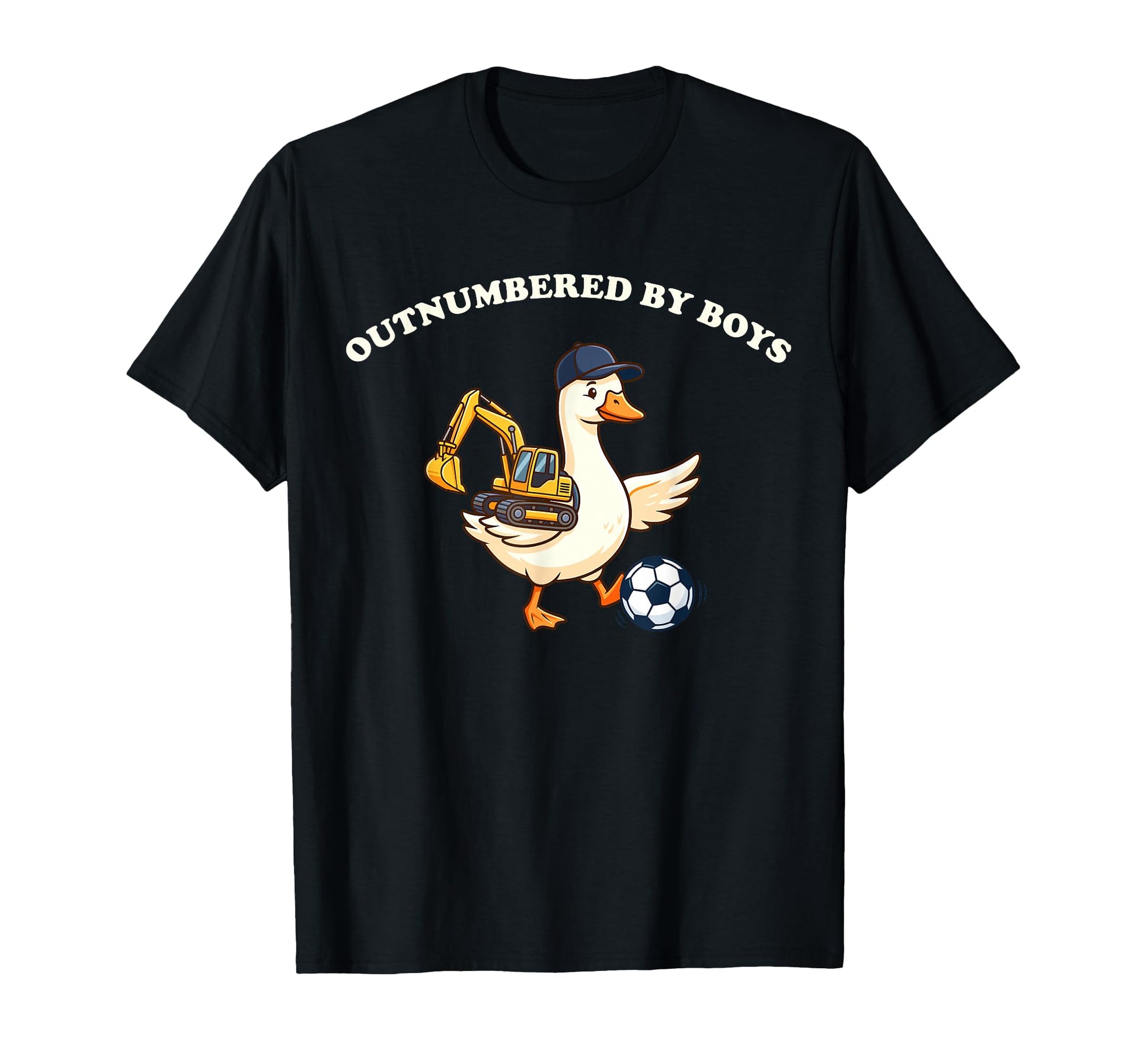 Outnumbered Funny Mom Goose Soccer T-Shirt - Trendy Graphic Men Women - T-Shirt, Sweatshirt, Hoodie