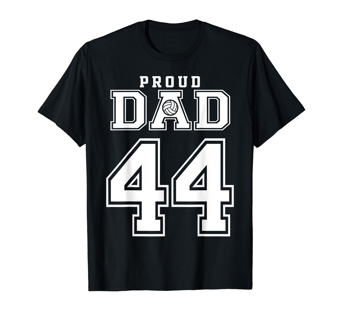 Custom Proud Volleyball Dad Number 44 T-Shirt - Aesthetic Graphic Unisex - T-Shirt, Sweatshirt, Hoodie