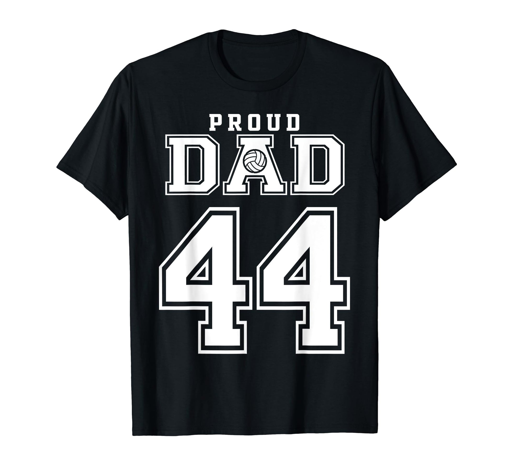 Custom Proud Volleyball Dad Number 44 T-Shirt - Aesthetic Graphic Unisex - T-Shirt, Sweatshirt, Hoodie