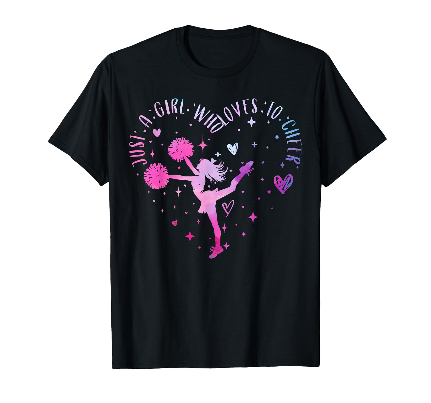 Just Who Loves To Cheer Cheerleader T-Shirt - Streetwear Style for Adults - T-Shirt, Sweatshirt, Hoodie