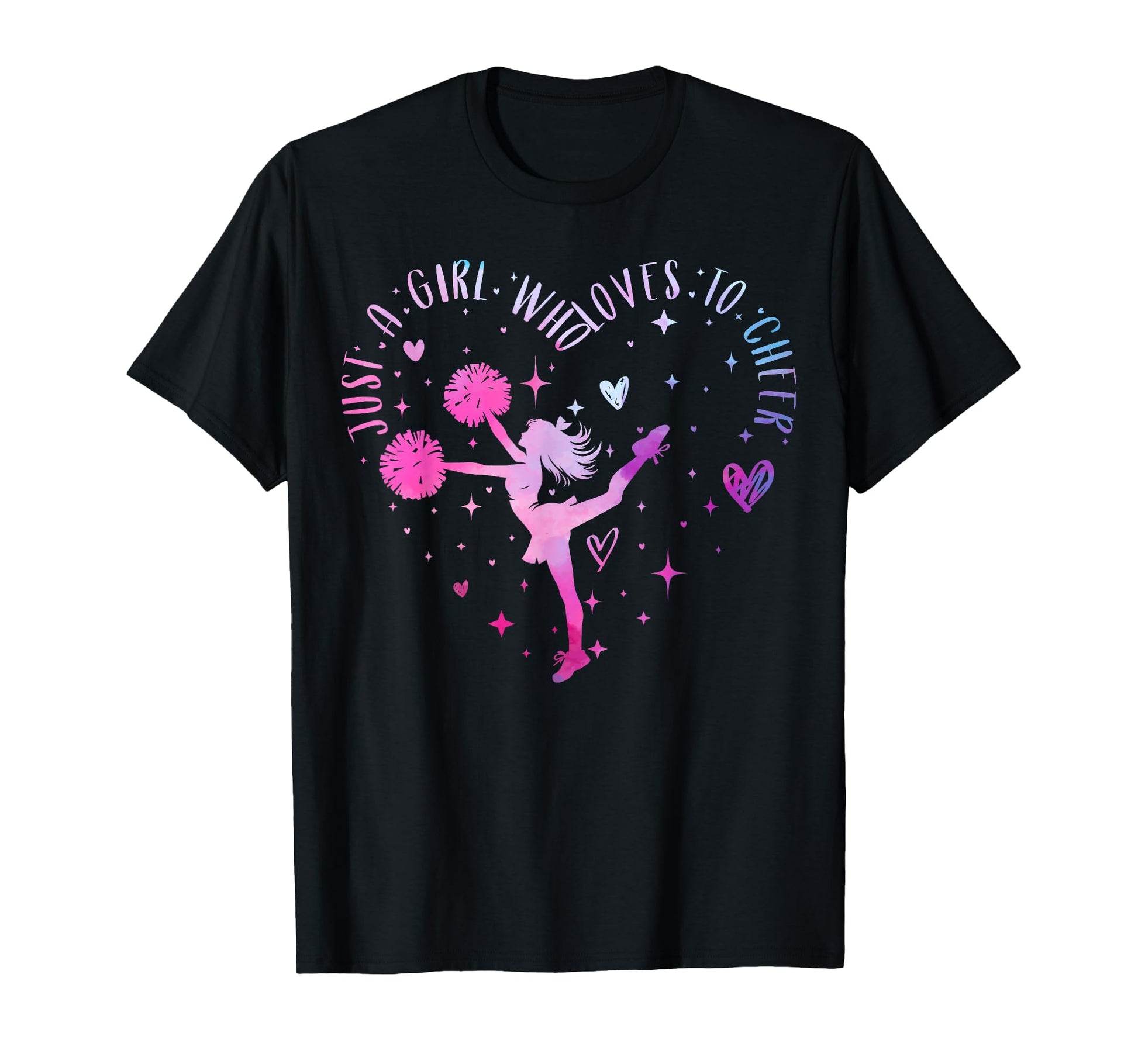 Just Who Loves To Cheer Cheerleader T-Shirt - Streetwear Style for Adults - T-Shirt, Sweatshirt, Hoodie