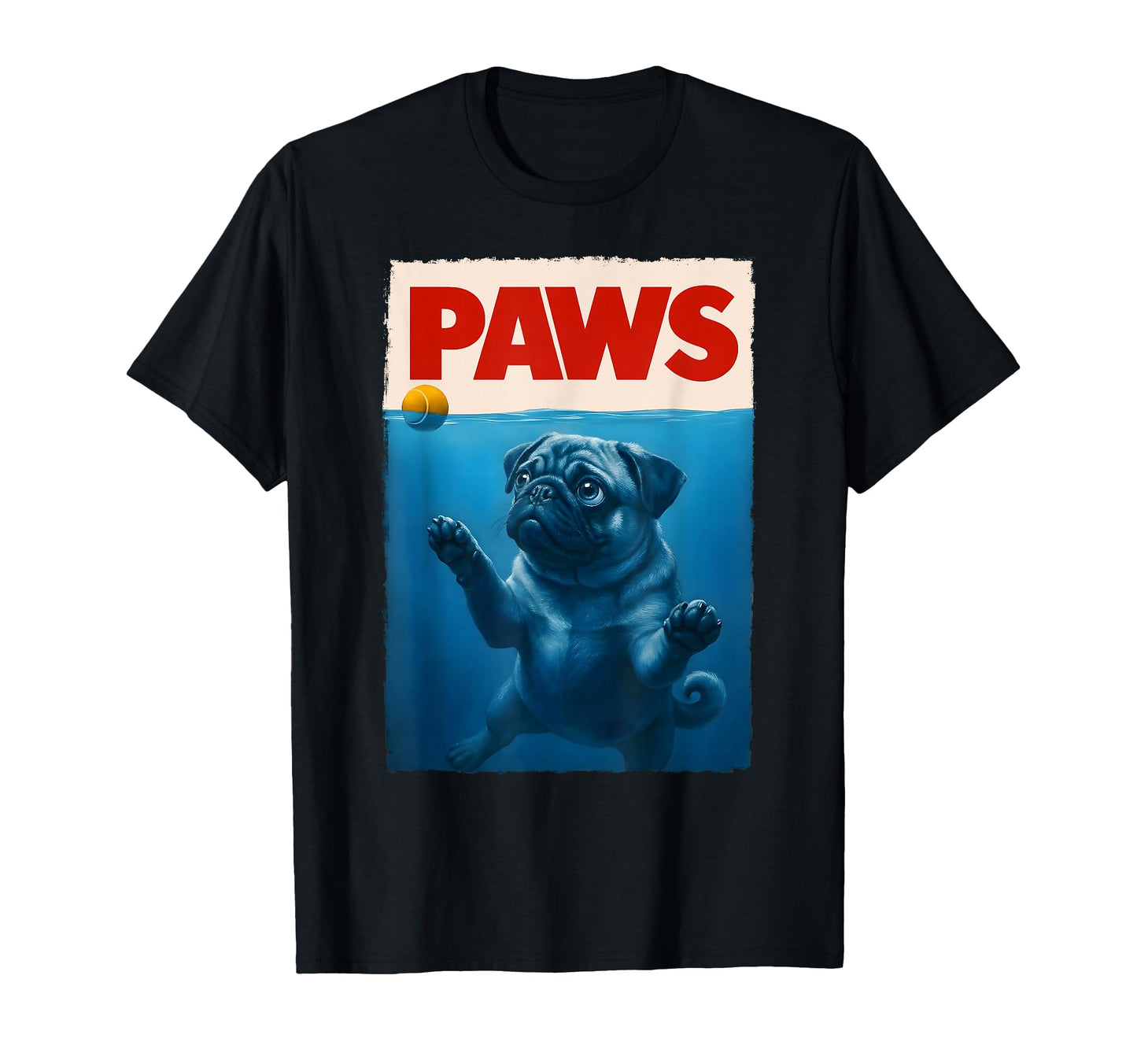 Pug Dog Mom Dog Dad Funny Pug T-Shirt - Custom Art Print Unisex - T-Shirt, Sweatshirt, Hoodie