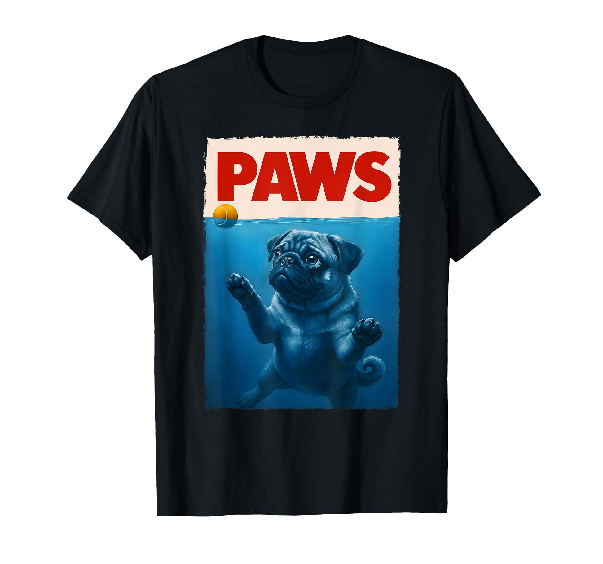 Pug Dog Mom Dog Dad Funny Pug T-Shirt - Custom Art Print Unisex - T-Shirt, Sweatshirt, Hoodie