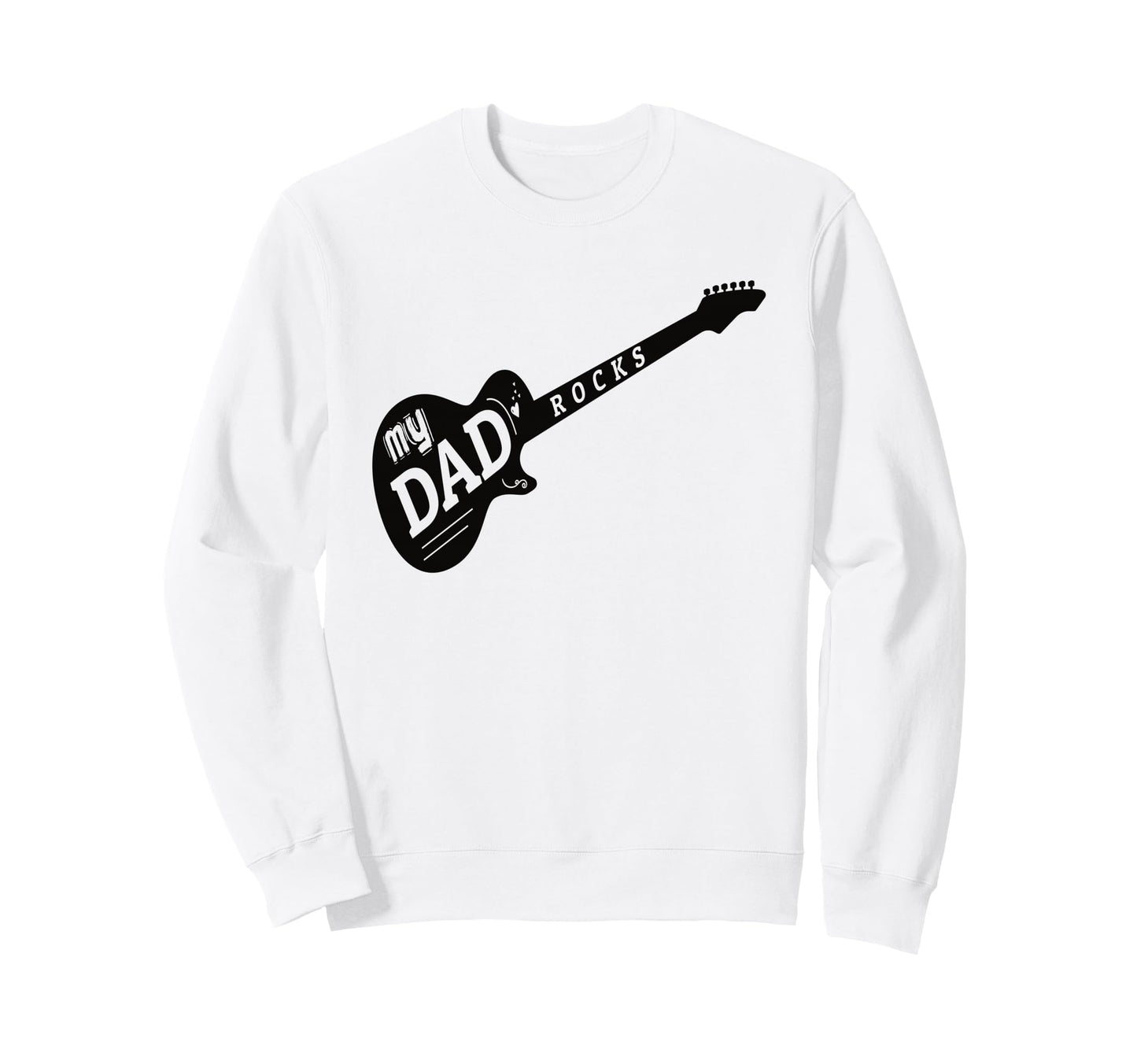 My Dad Rocks Daddy Pa Fathers Day Sweatshirt - Minimalist Print for Adults - T-Shirt, Sweatshirt, Hoodie