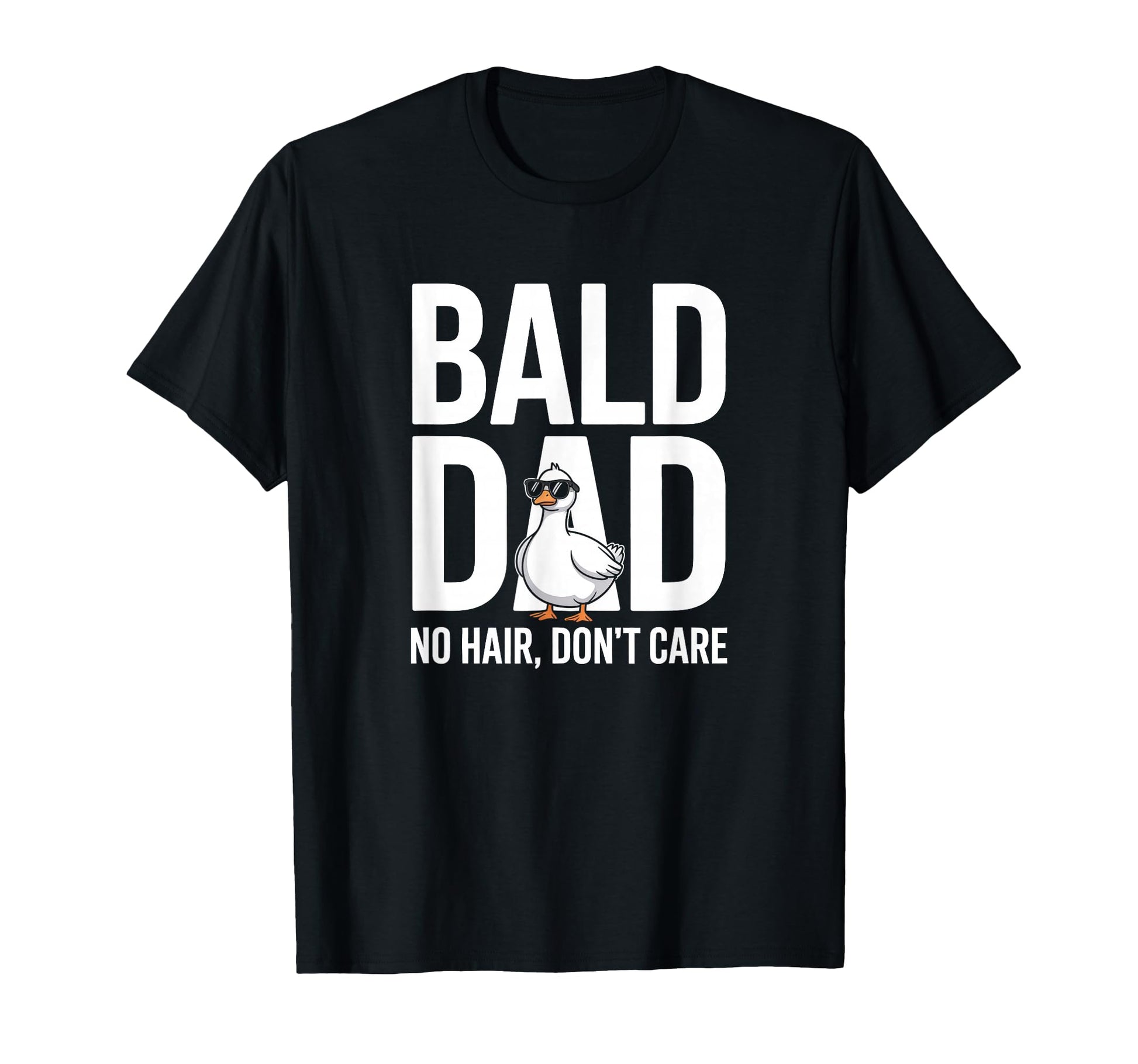Funny Bald Dad No Hair Dont Care T-Shirt - Casual Everyday Wear for Adults - T-Shirt, Sweatshirt, Hoodie