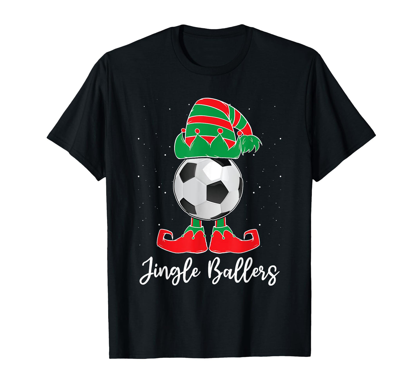 Jingle Ballers Soccer Ball Elf Squad T-Shirt - Aesthetic Graphic Men Women - T-Shirt, Sweatshirt, Hoodie