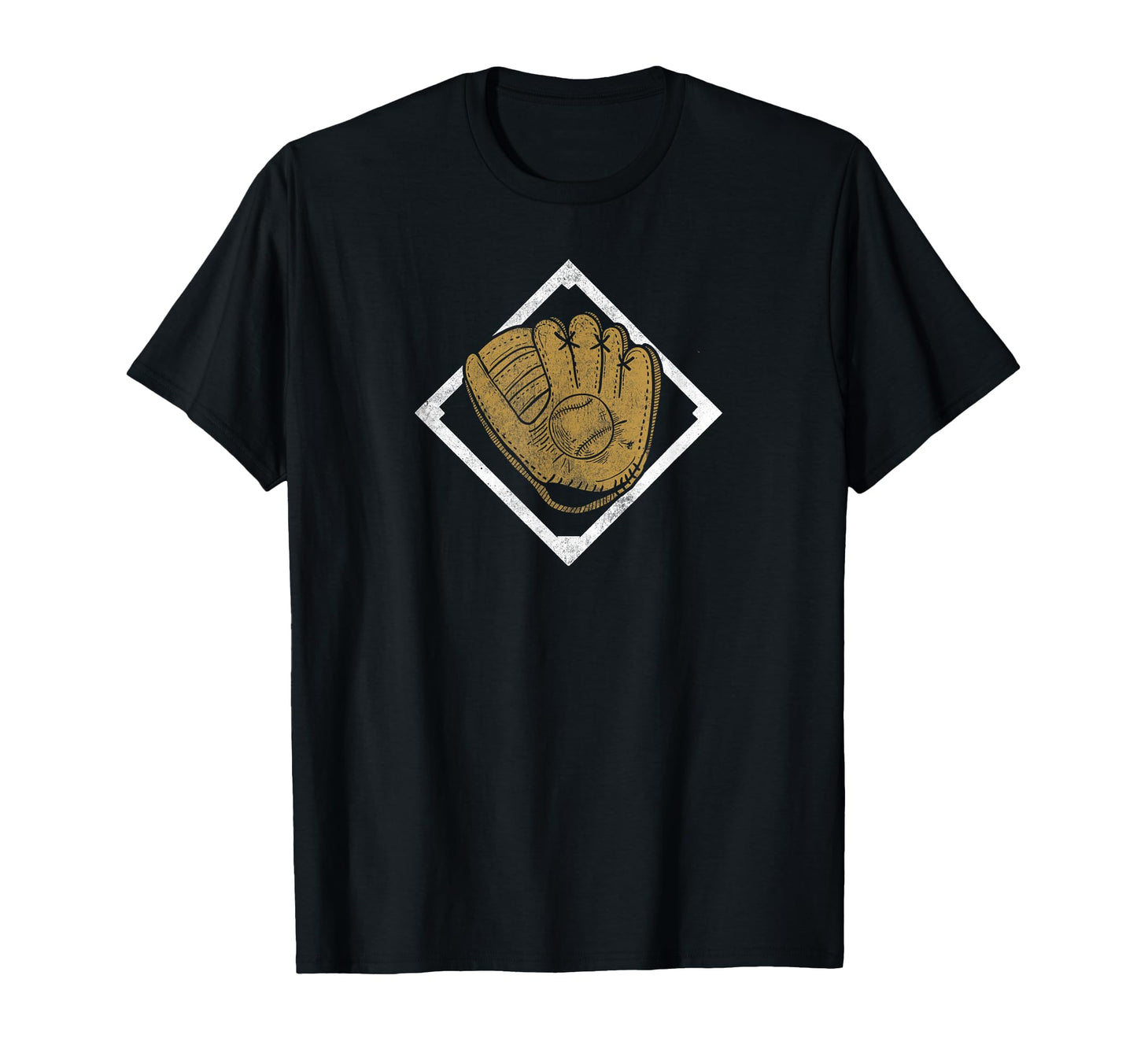 Baseball Gold Glove T-Shirt - Custom Art Print Men Women - T-Shirt, Sweatshirt, Hoodie