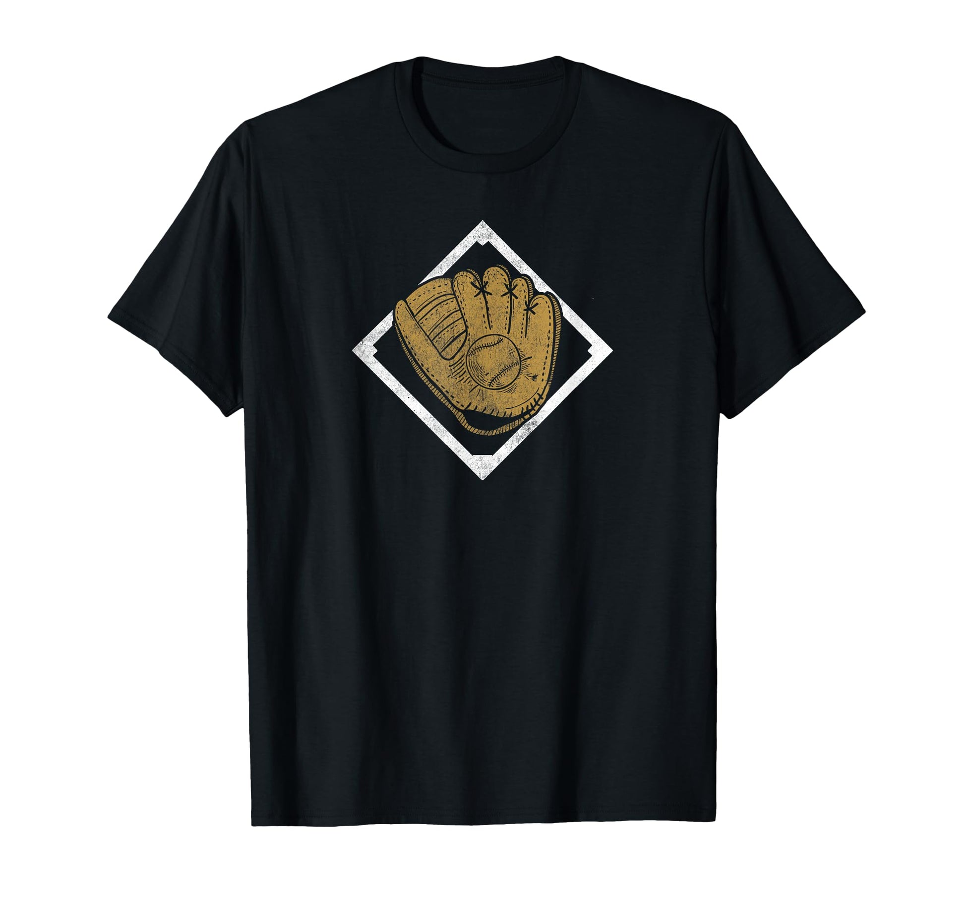 Baseball Gold Glove T-Shirt - Custom Art Print Men Women - T-Shirt, Sweatshirt, Hoodie