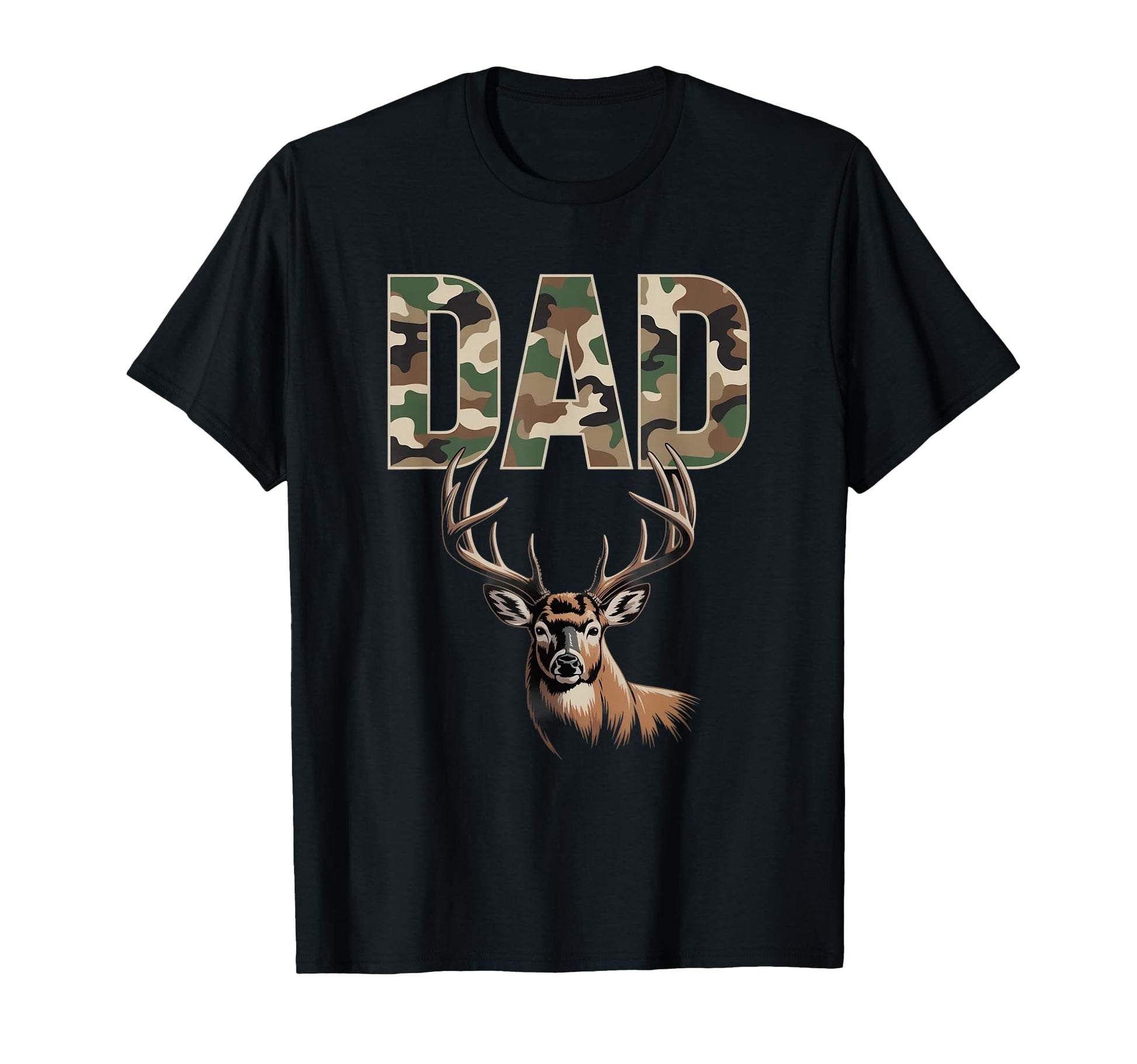 Dad Deer Hunting Camo Father Hunters T-Shirt - Minimalist Print Unisex - T-Shirt, Sweatshirt, Hoodie