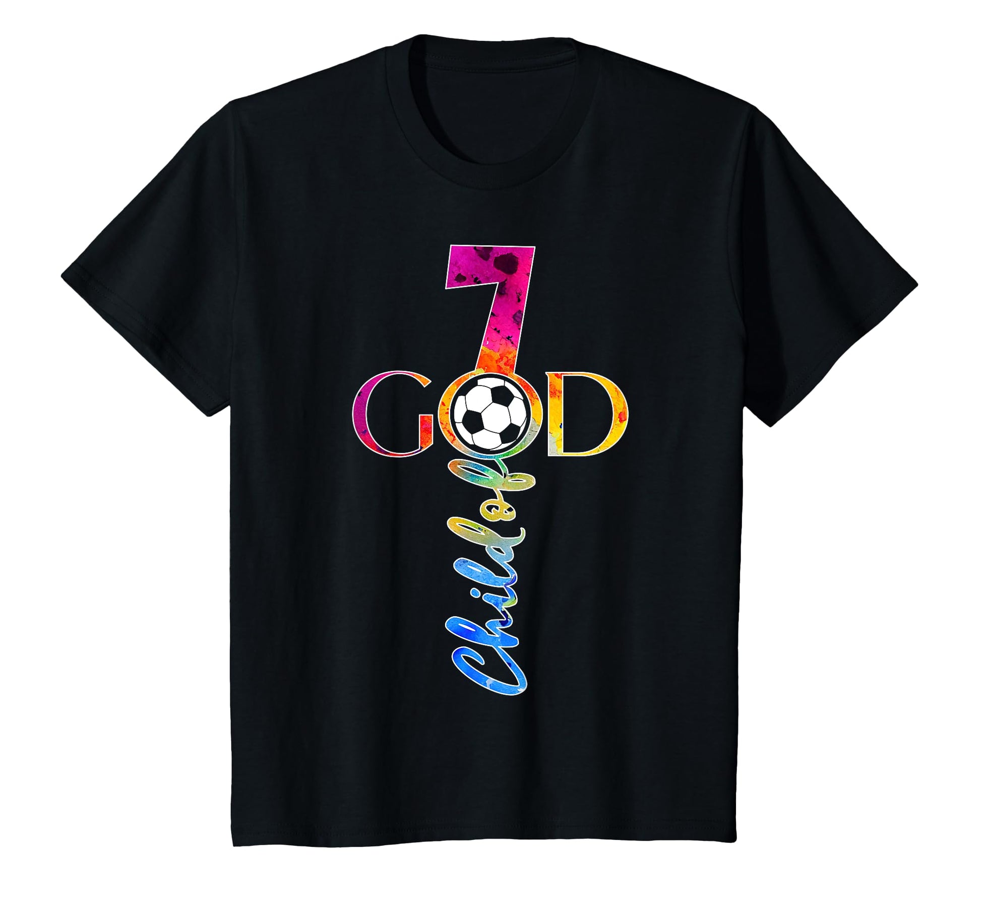 Jesus 7 Years Child God Soccer 7Th T-Shirt - Minimalist Print Unisex - T-Shirt, Sweatshirt, Hoodie