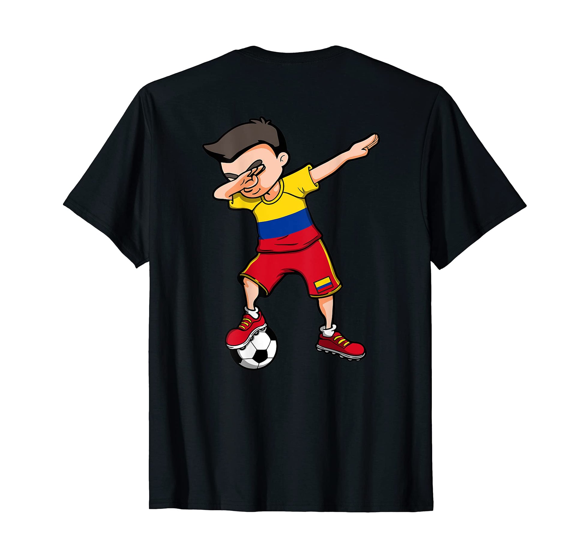 Dabbing Soccer Colombia Jersey T-Shirt - Minimalist Print Men Women - T-Shirt, Sweatshirt, Hoodie