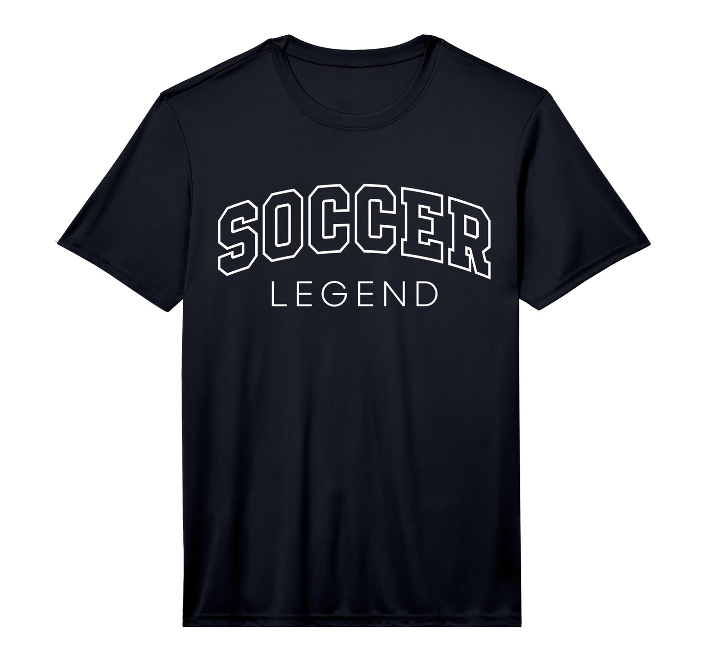 Soccer Legend Funny Athletic Lettering Team T-Shirt - Graphic Print Unisex - T-Shirt, Sweatshirt, Hoodie