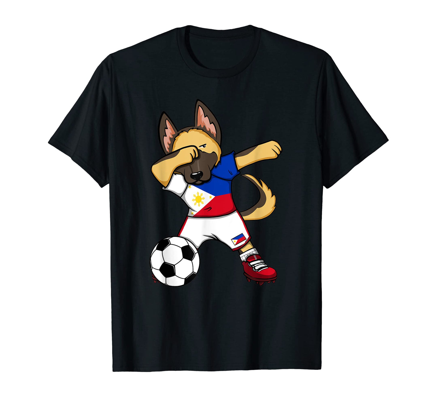 Dab German Shepherd Philippines T-Shirt - Custom Art Print Men Women - T-Shirt, Sweatshirt, Hoodie
