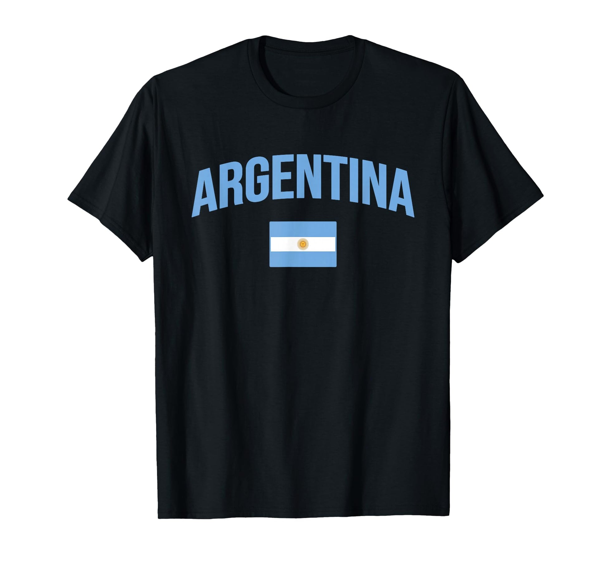 Co Argentina Flag Adults Black Small T-Shirt - Unique Graphic for Adults - T-Shirt, Sweatshirt, Hoodie