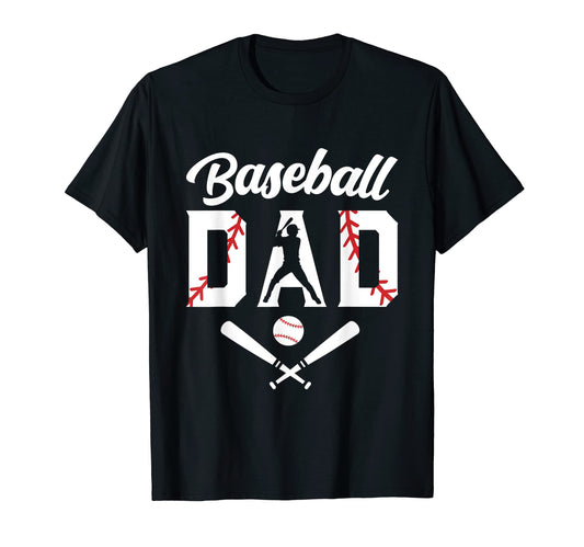 Baseball Dad Fathers Day Baseball T-Shirt - Trendy Graphic for Adults - T-Shirt, Sweatshirt, Hoodie