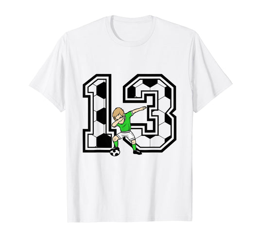 13 Year Old Soccer Player 13Th T-Shirt - Aesthetic Graphic for Adults - T-Shirt, Sweatshirt, Hoodie