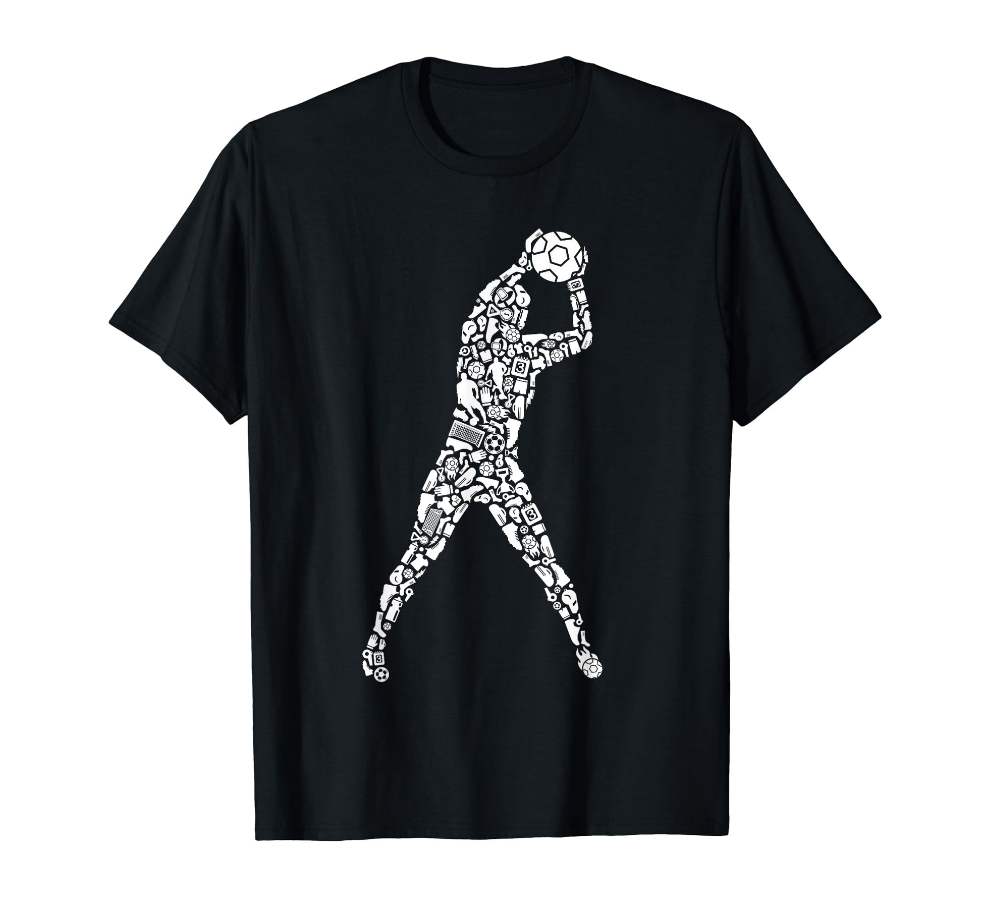 Soccer Goalie Futbol Team Soccer Player T-Shirt - Graphic Print Men Women - T-Shirt, Sweatshirt, Hoodie