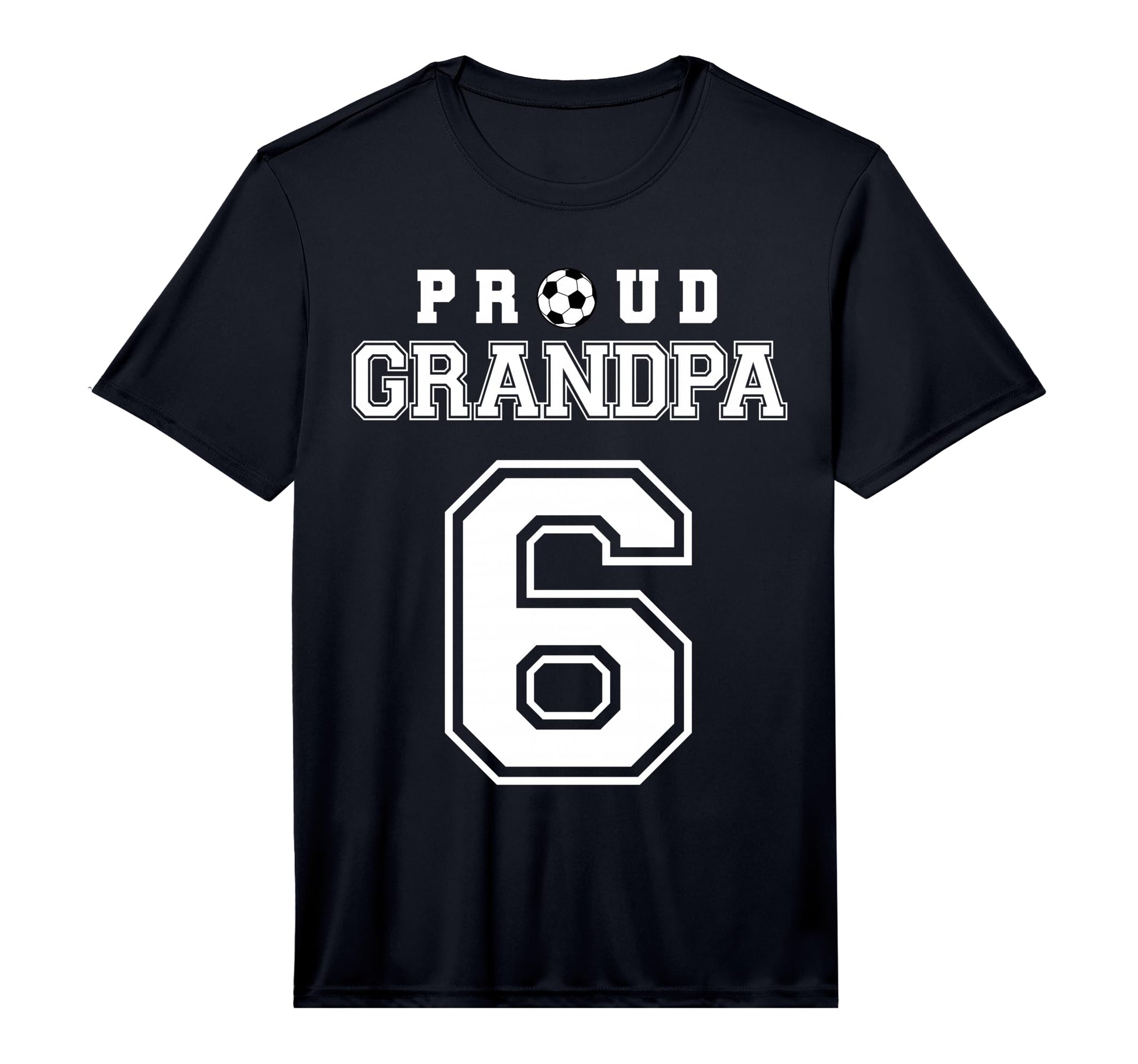 Number 6 Custom Proud Soccer Futbol T-Shirt - Novelty Apparel for Adults - T-Shirt, Sweatshirt, Hoodie