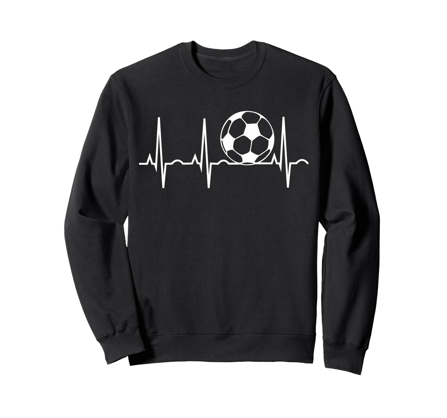 Soccer Heartbeat Soccer Ball Heartbeat Sweatshirt - Minimalist Print Unisex - T-Shirt, Sweatshirt, Hoodie