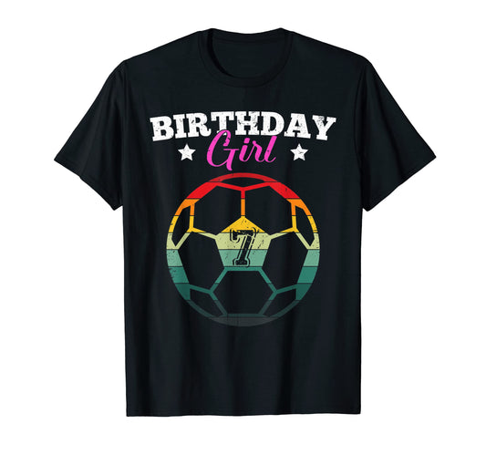7Th Birthday Soccer Player 7 Years T-Shirt - Aesthetic Graphic Men Women - T-Shirt, Sweatshirt, Hoodie