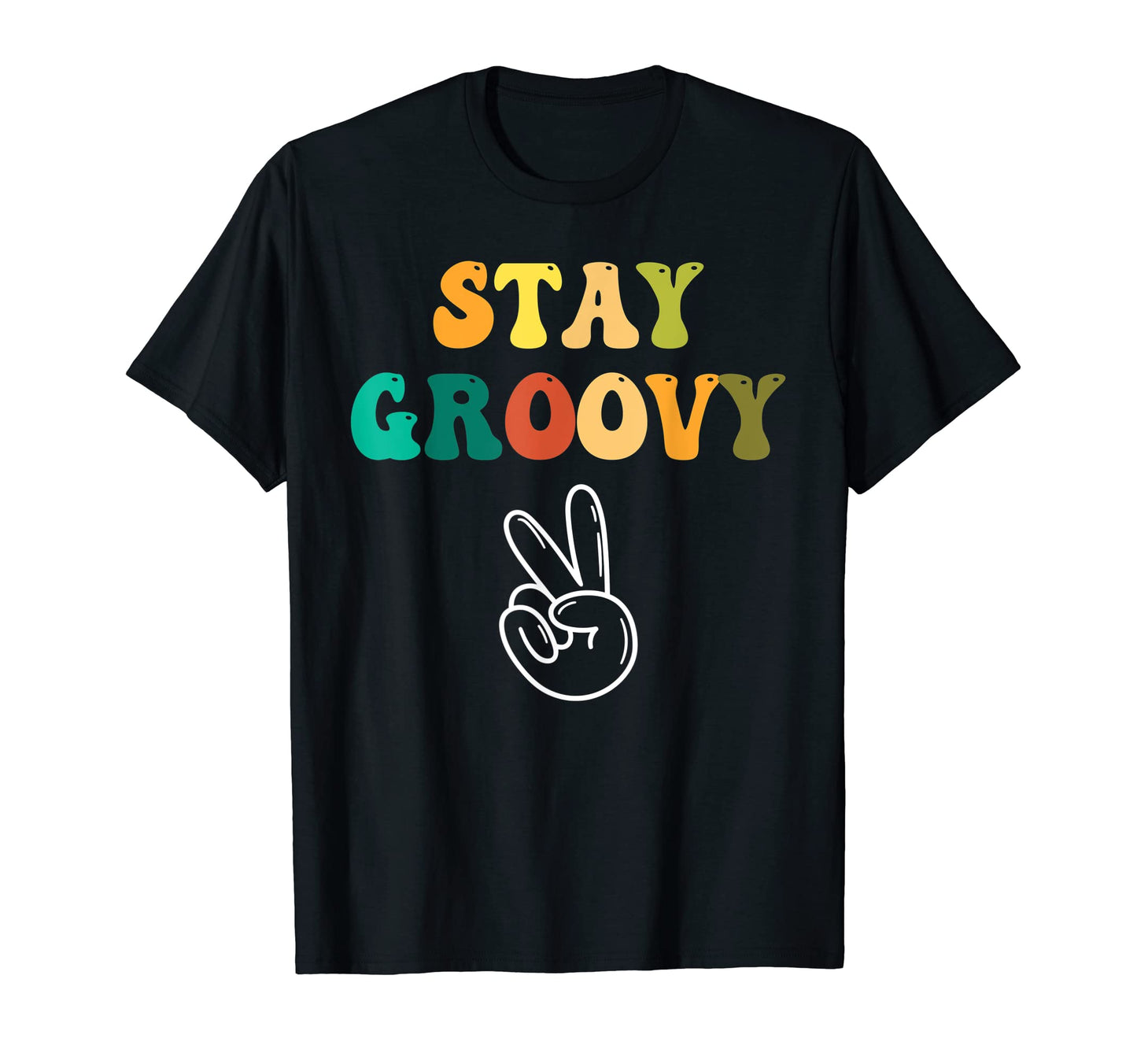 Stay Groovy Shirts Peace Sign T-Shirt - Custom Art Print for Adults - T-Shirt, Sweatshirt, Hoodie