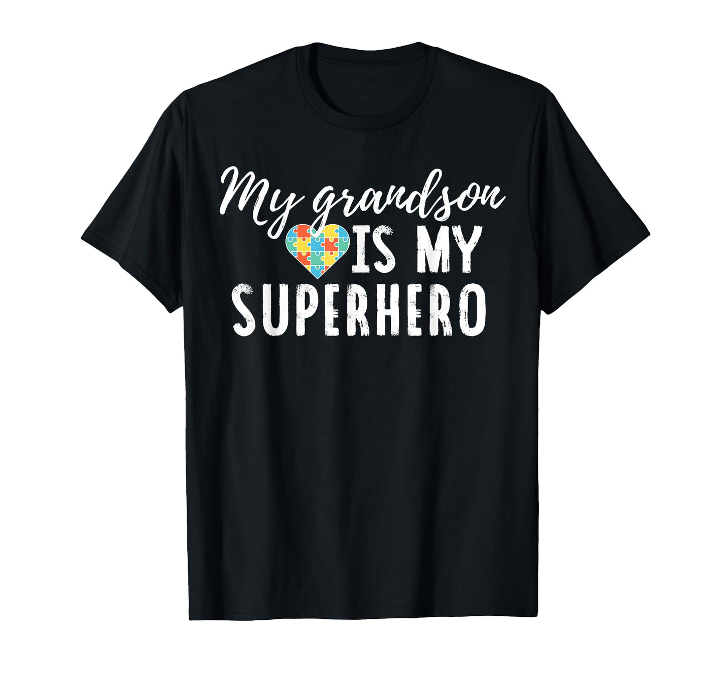 Autism Awareness Grandma Or Grandpa T-Shirt - Graphic Print Unisex - T-Shirt, Sweatshirt, Hoodie