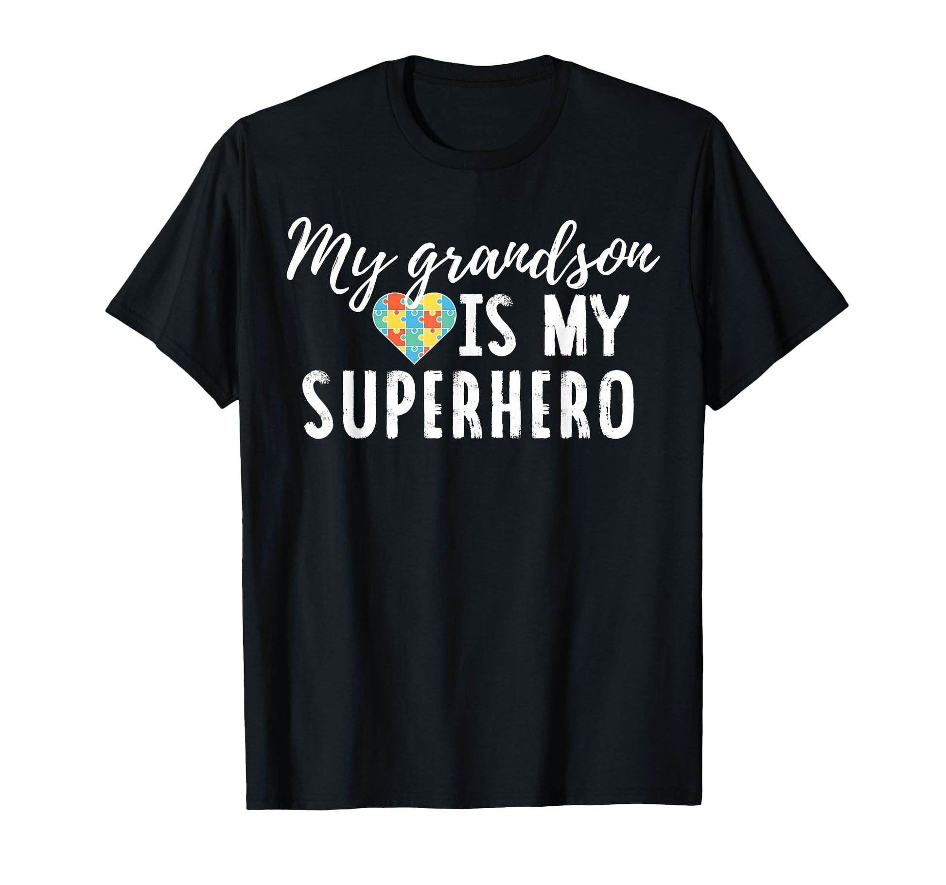 Autism Awareness Grandma Or Grandpa T-Shirt - Graphic Print Unisex - T-Shirt, Sweatshirt, Hoodie