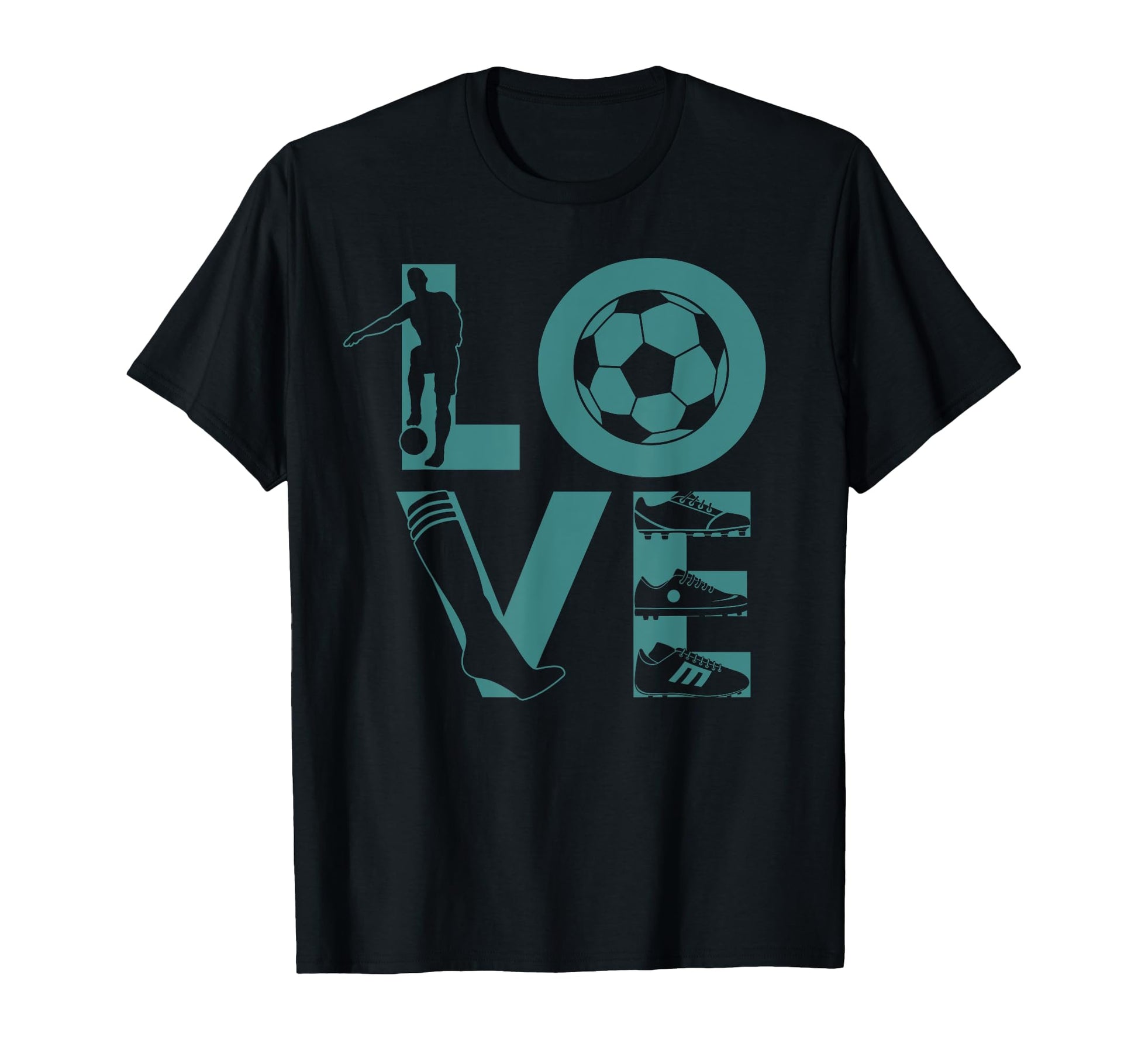Soccer Love Gift Football Player T-Shirt - Casual Everyday Wear Men Women - T-Shirt, Sweatshirt, Hoodie
