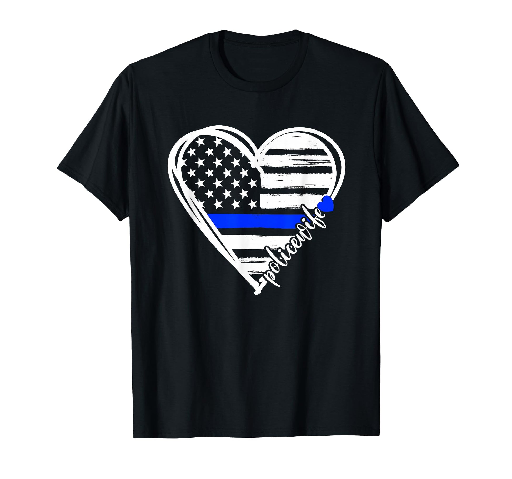 Proud Police Wife Police Officer Wife T-Shirt - Custom Art Print Unisex - T-Shirt, Sweatshirt, Hoodie