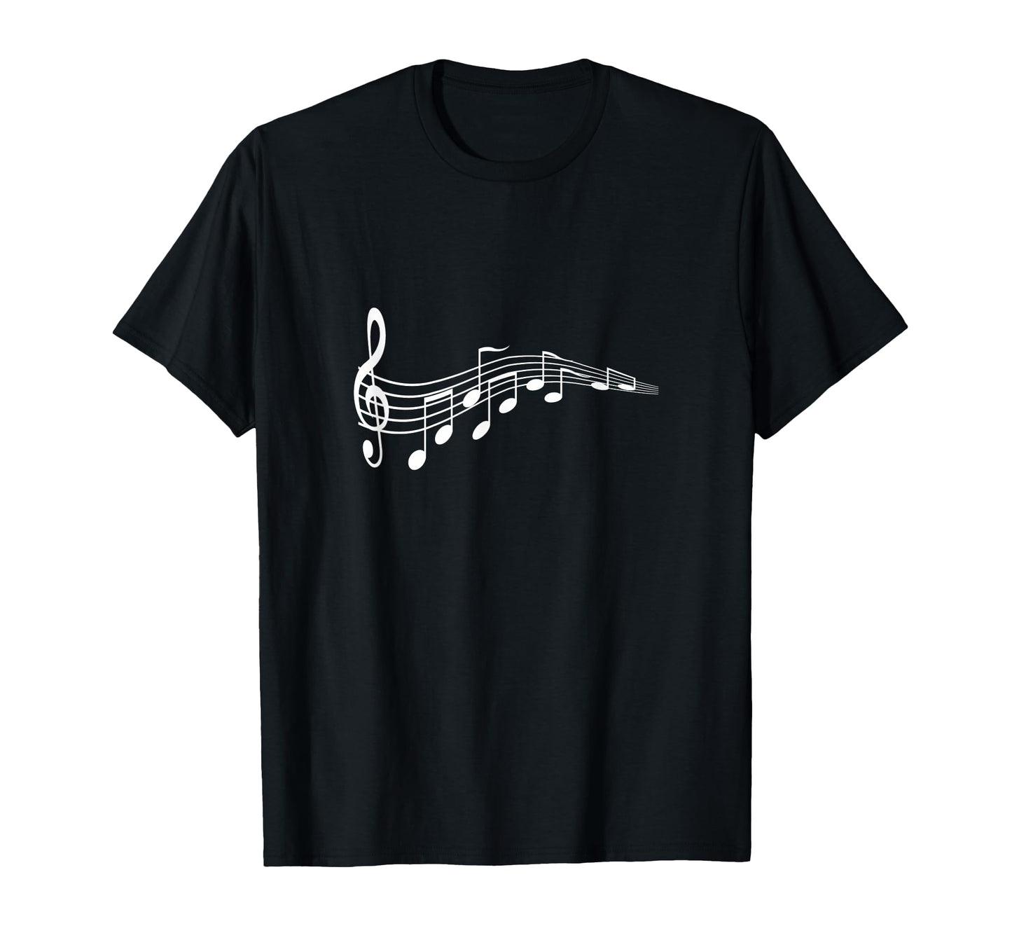 Musical Notes Music Dad Text Treble T-Shirt - Custom Art Print for Adults - T-Shirt, Sweatshirt, Hoodie