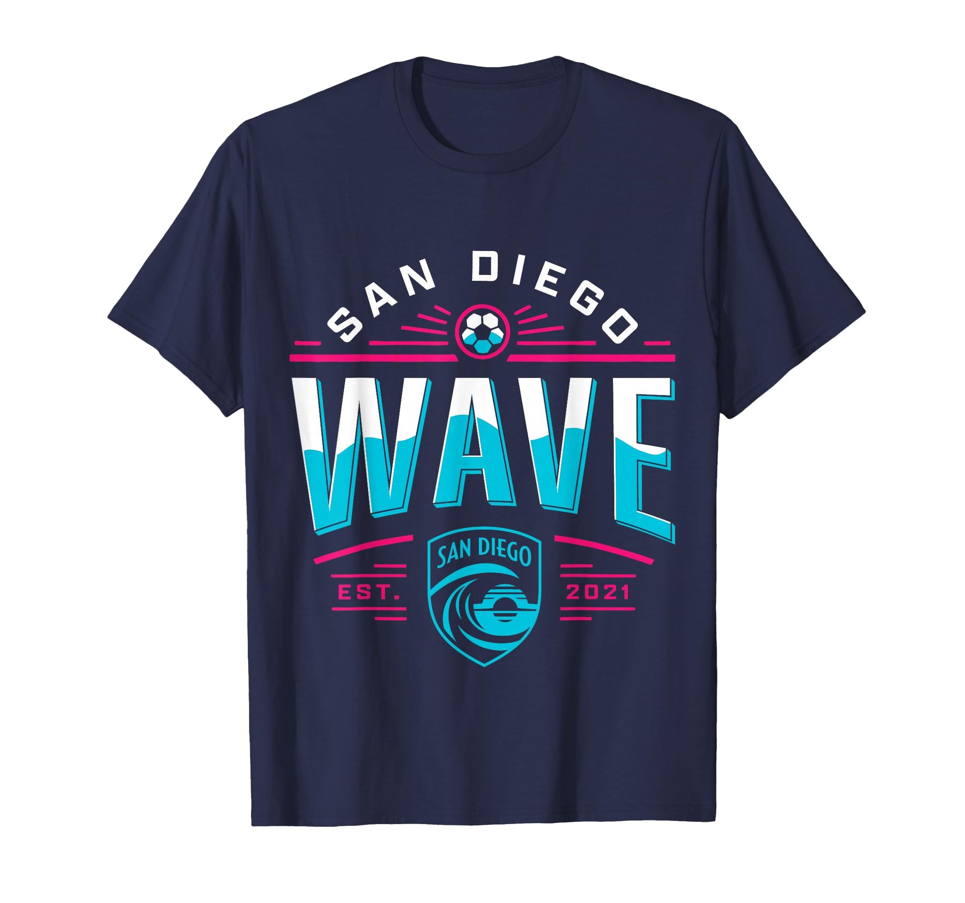 Nwsl San Diego Wave Soccer League Deco T-Shirt - Minimalist Print Unisex - T-Shirt, Sweatshirt, Hoodie