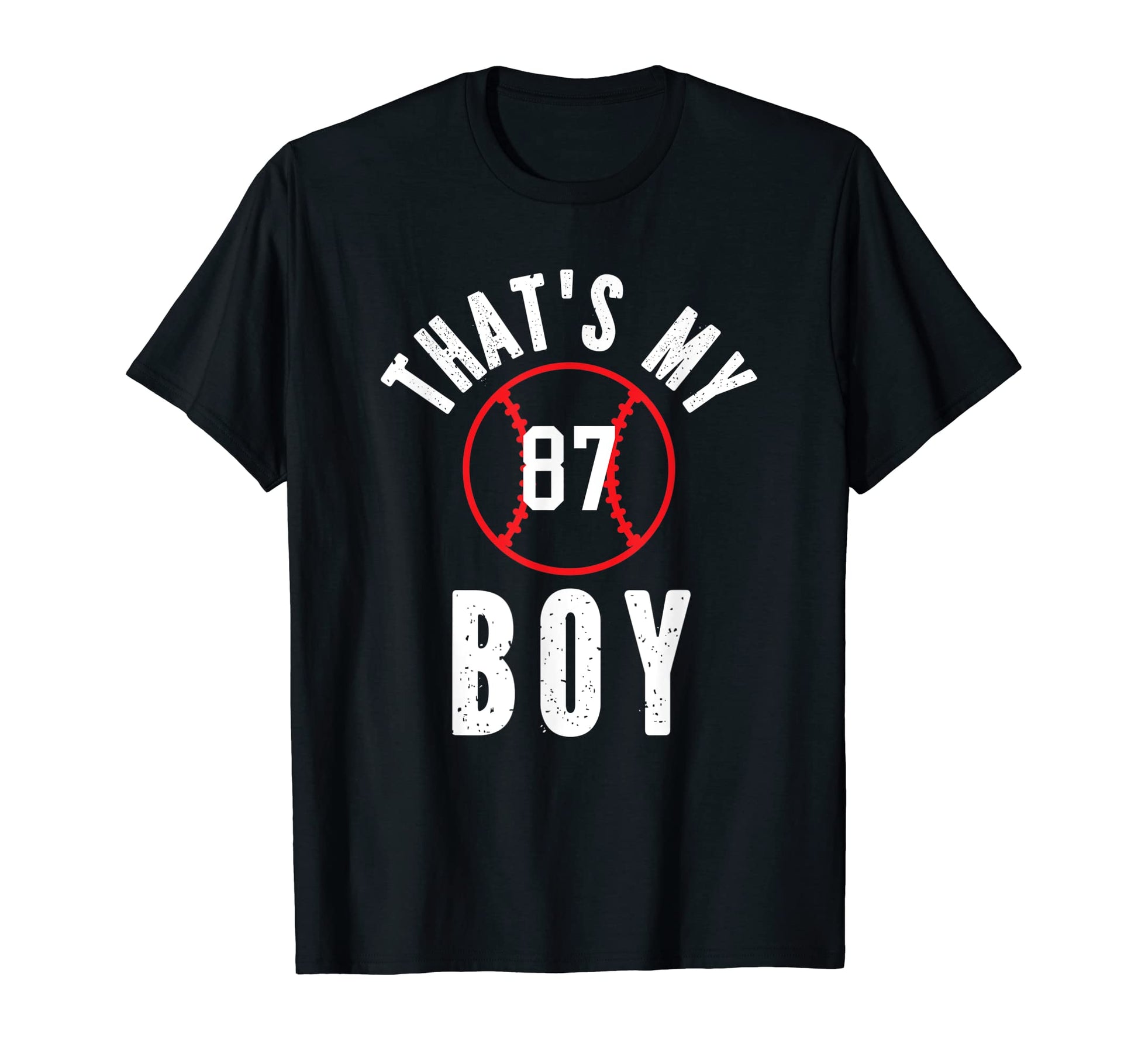 Thats My Jersey Number 87 Baseball Mom T-Shirt - Trendy Graphic for Adults - T-Shirt, Sweatshirt, Hoodie