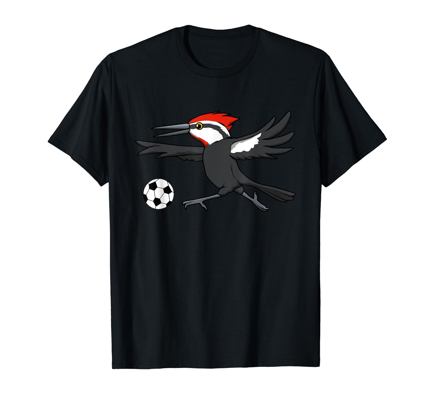 Woodpecker Forest Animal Soccer Player T-Shirt - Unique Graphic Men Women - T-Shirt, Sweatshirt, Hoodie