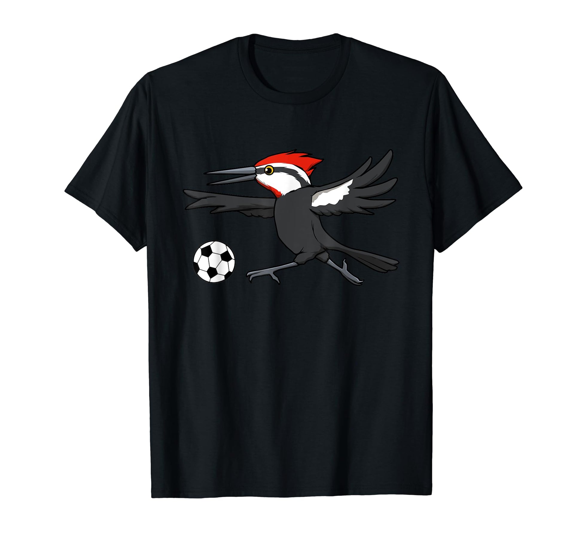 Woodpecker Forest Animal Soccer Player T-Shirt - Unique Graphic Men Women - T-Shirt, Sweatshirt, Hoodie