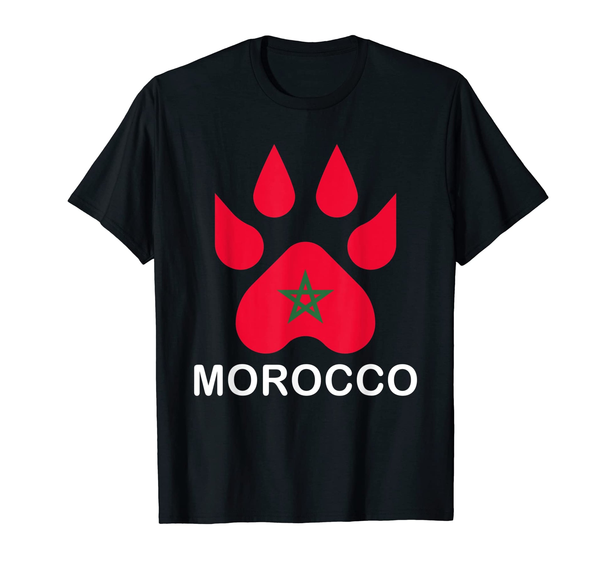 Moorish American Morocco Flag T-Shirt - Fun Novelty Design for Adults - T-Shirt, Sweatshirt, Hoodie