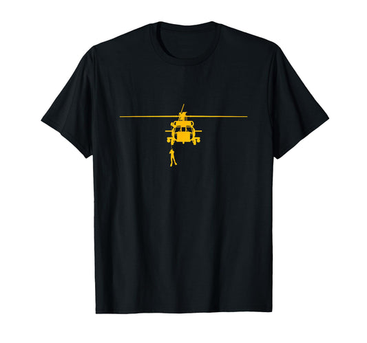 Awesome H 60 Helicopter Search And T-Shirt - Custom Art Print Unisex - T-Shirt, Sweatshirt, Hoodie