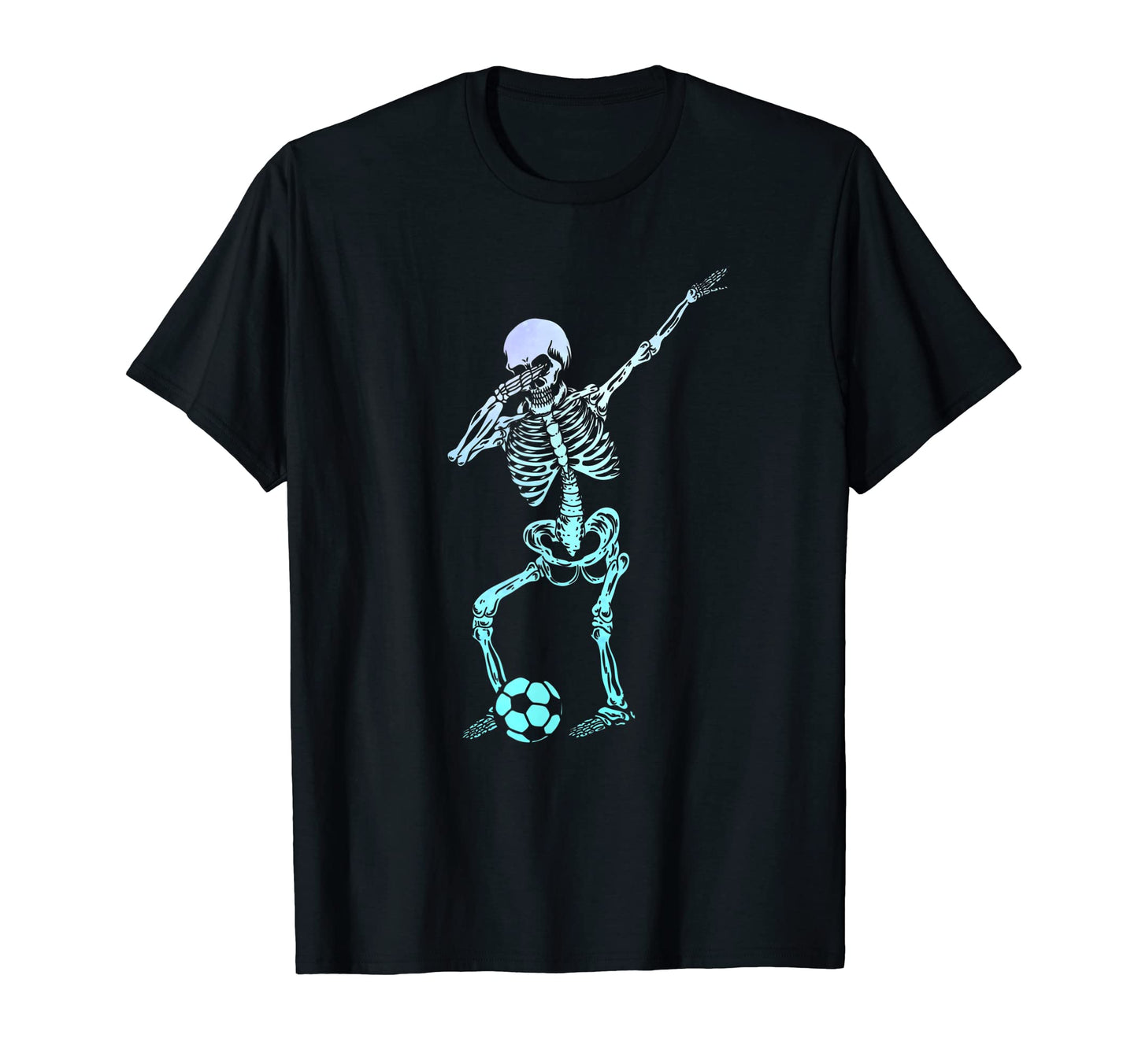 Dabbing Skeleton Soccer Player T-Shirt - Unique Graphic Men Women - T-Shirt, Sweatshirt, Hoodie