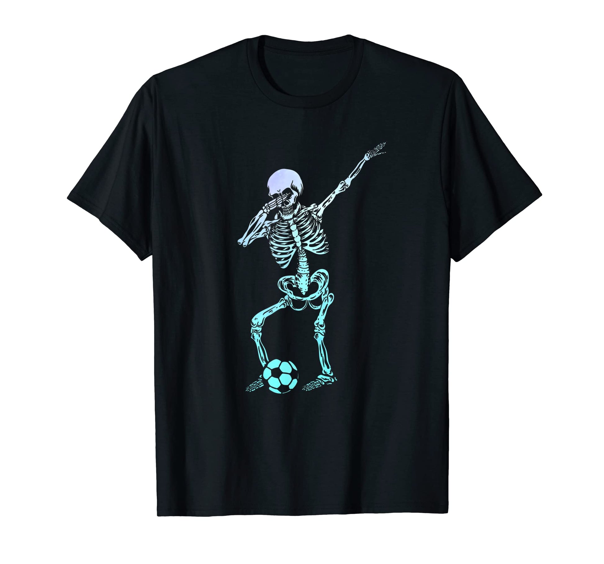 Dabbing Skeleton Soccer Player T-Shirt - Unique Graphic Men Women - T-Shirt, Sweatshirt, Hoodie