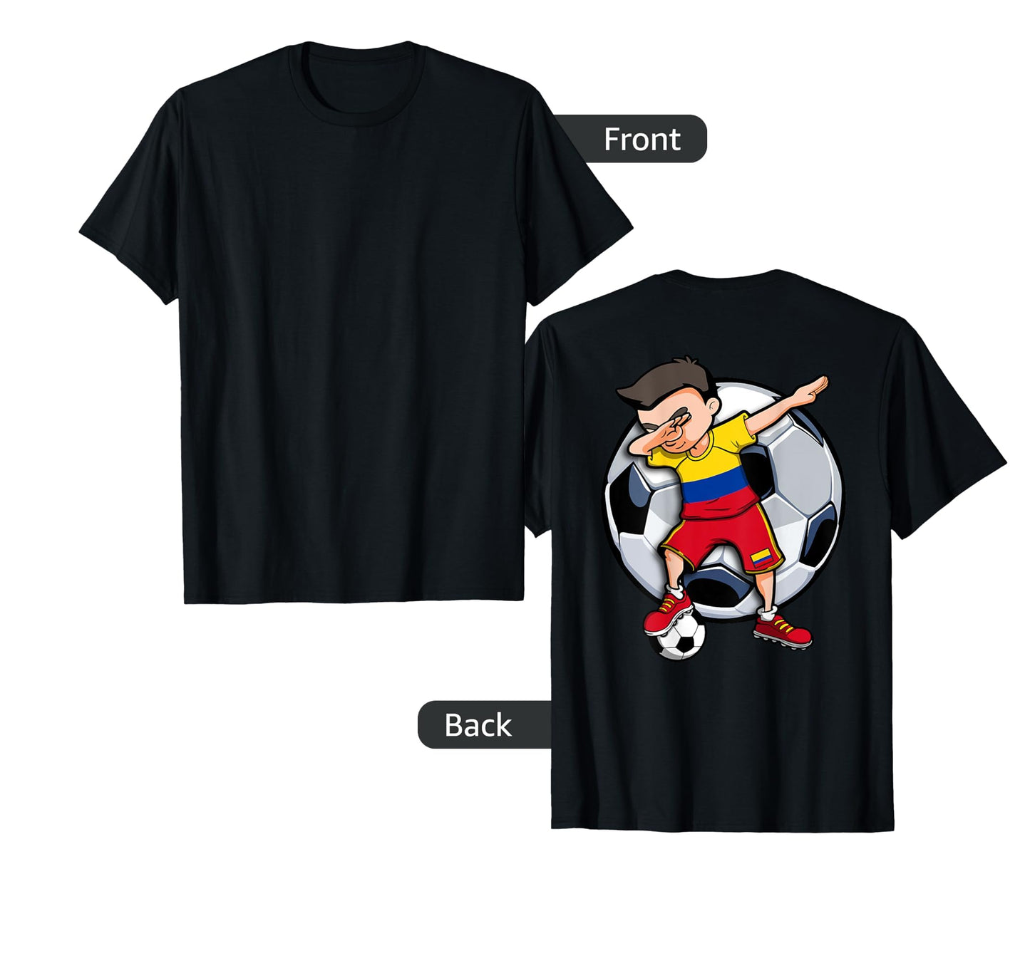 Dabbing Soccer Colombia Football T-Shirt - Casual Everyday Wear Unisex - T-Shirt, Sweatshirt, Hoodie