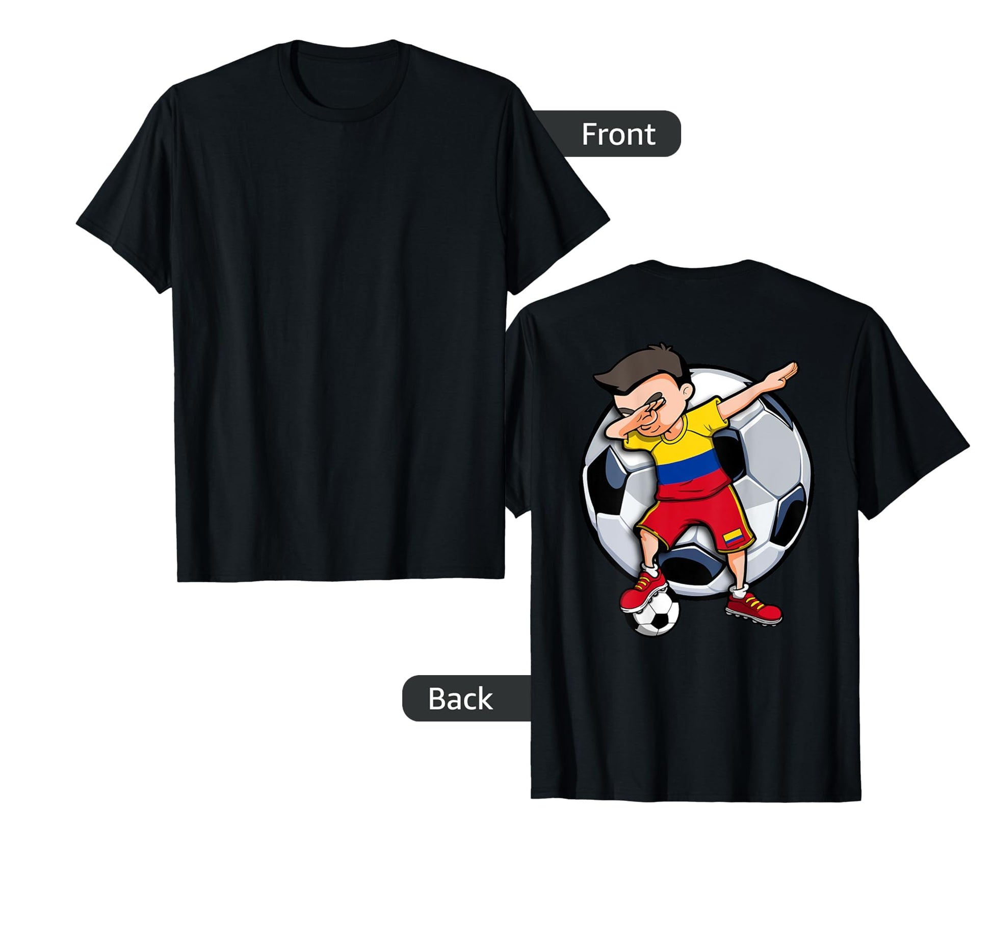 Dabbing Soccer Colombia Football T-Shirt - Casual Everyday Wear Unisex - T-Shirt, Sweatshirt, Hoodie