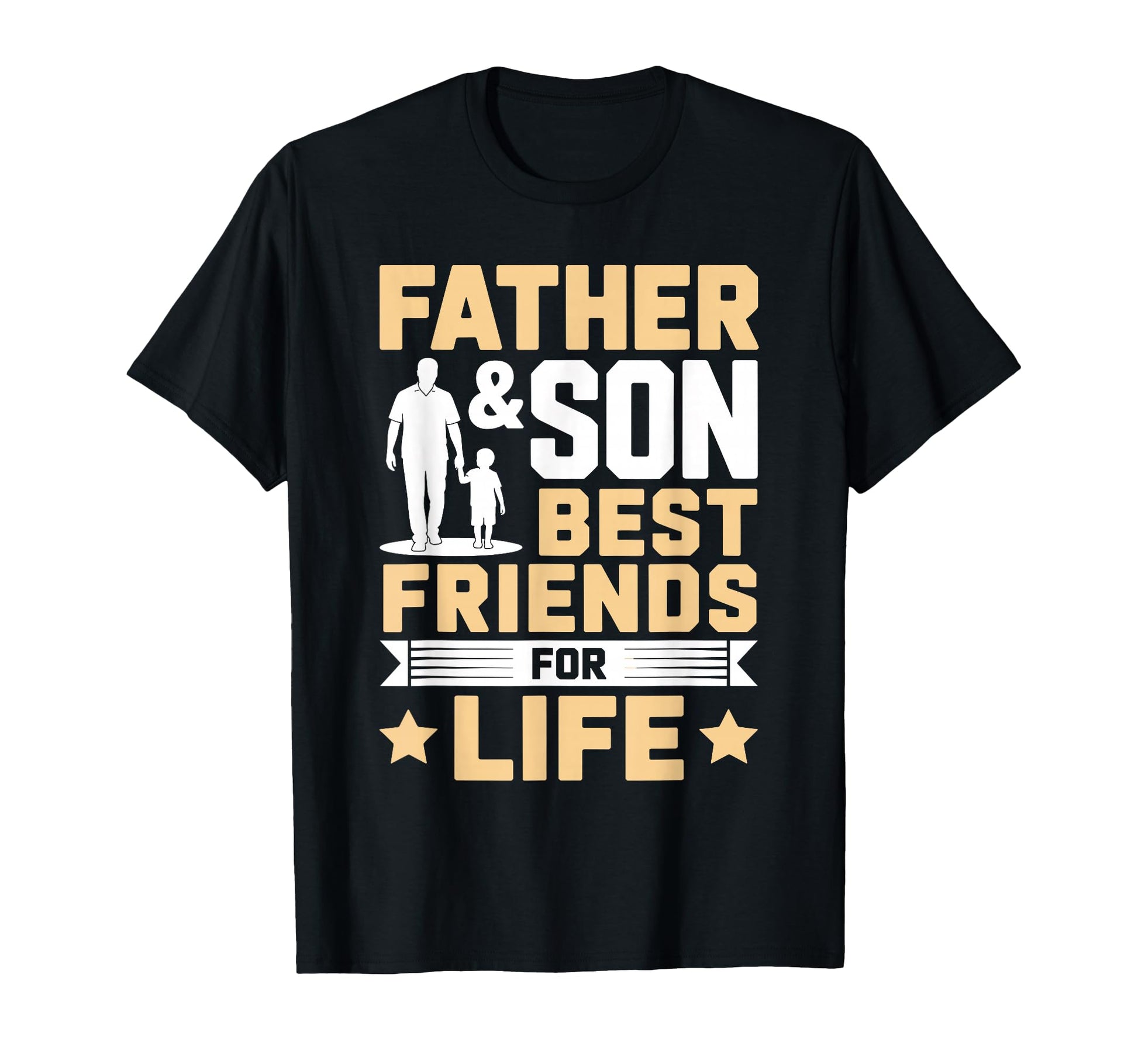 Father Son Best Friends Life Dad Son T-Shirt - Custom Art Print for Adults - T-Shirt, Sweatshirt, Hoodie
