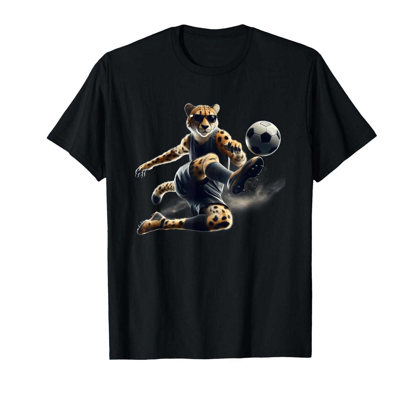 Cheetah Power Soccer Fast Moves And T-Shirt - Minimalist Print for Adults - T-Shirt, Sweatshirt, Hoodie