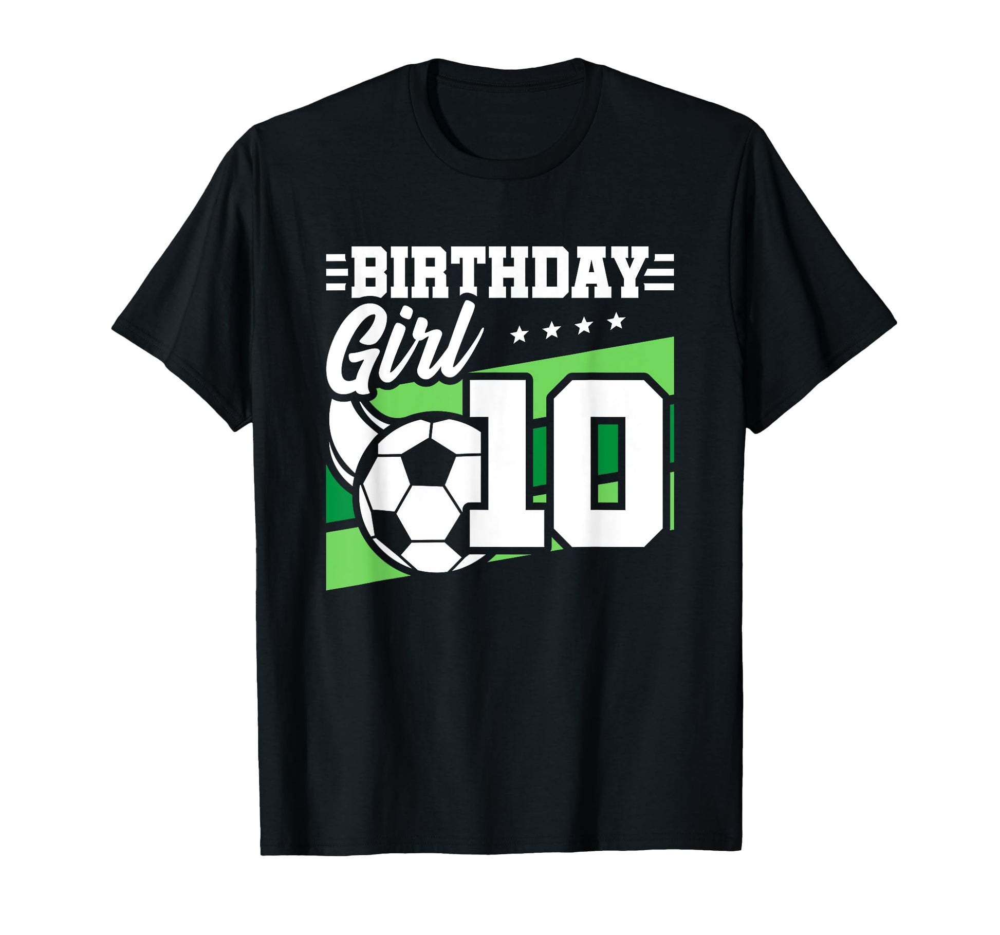 Soccer Birthday Party 10 Year Old 10Th T-Shirt - Unique Graphic Unisex - T-Shirt, Sweatshirt, Hoodie