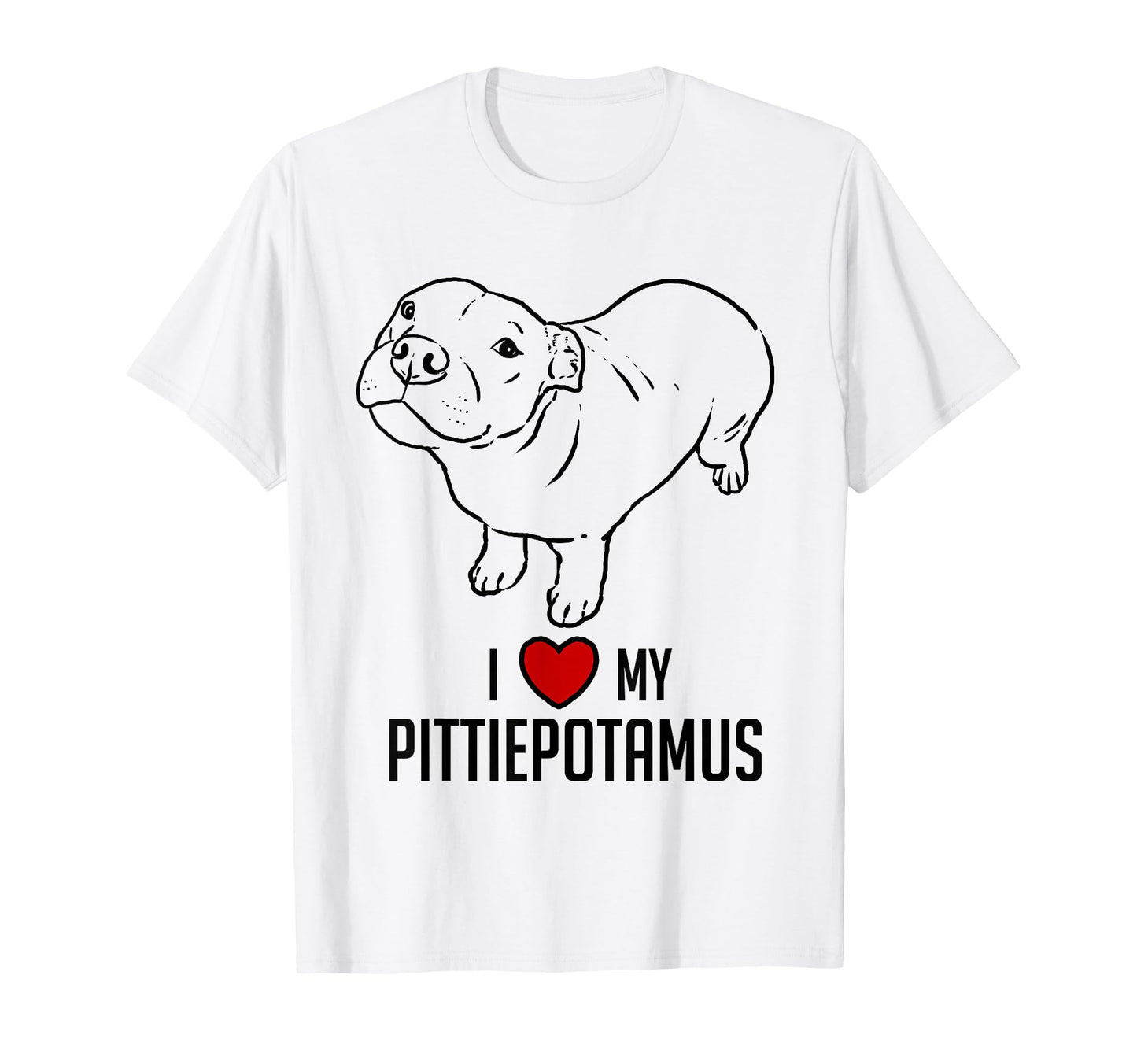 Funny Pitbull Pitbull Pittiepotamus T-Shirt - Aesthetic Graphic Unisex - T-Shirt, Sweatshirt, Hoodie