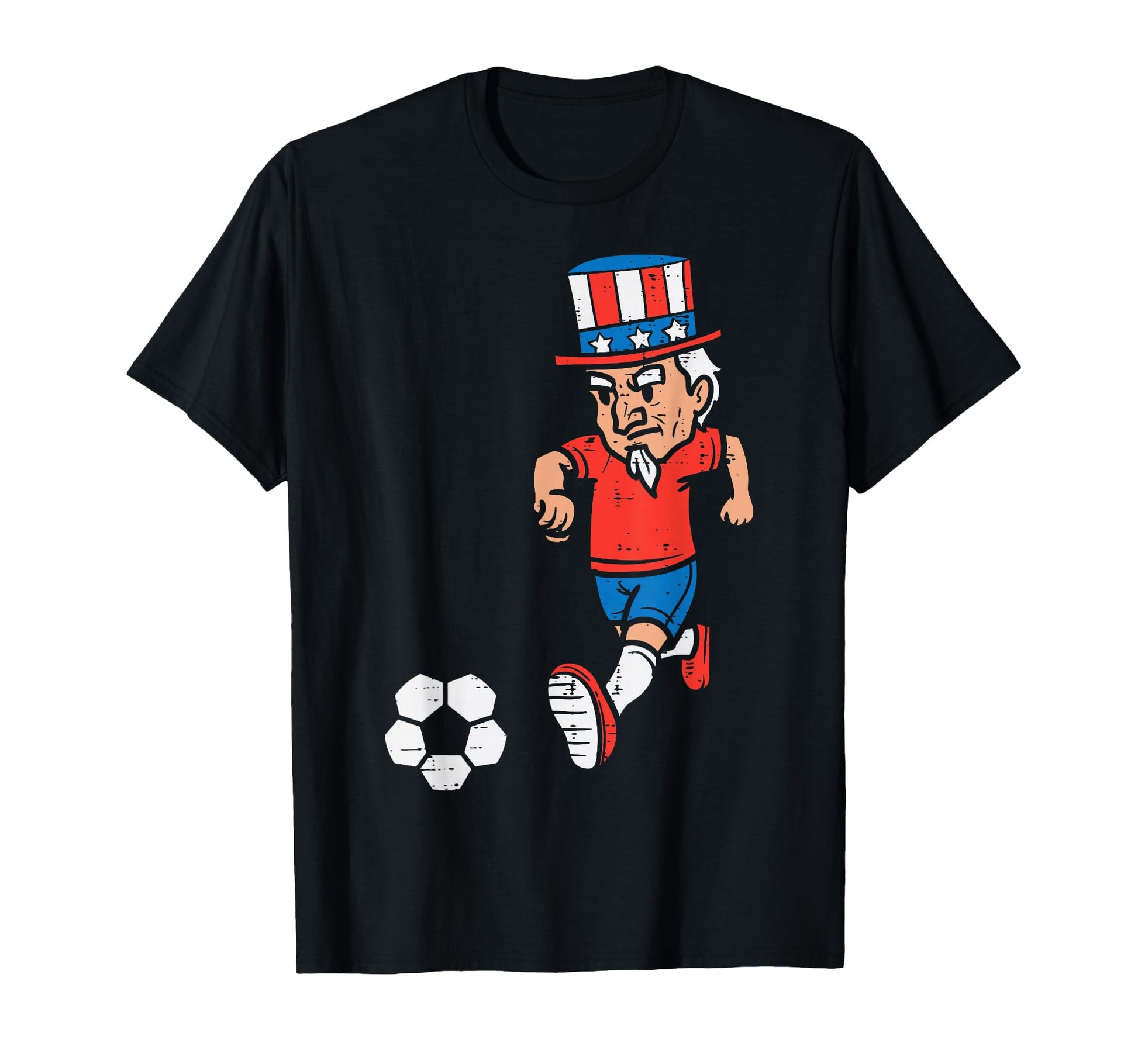 Uncle Sam Soccer American Usa Sports T-Shirt - Custom Art Print for Adults - T-Shirt, Sweatshirt, Hoodie