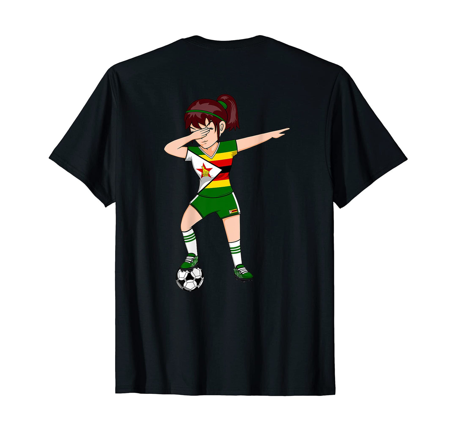 Dabbing Soccer Zimbabwe Jersey Zimbabwean T-Shirt - Novelty Apparel Unisex - T-Shirt, Sweatshirt, Hoodie