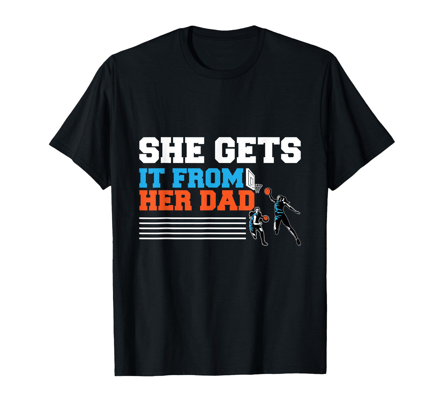 Womens Basketball Dad Coach T-Shirt - Trendy Graphic Unisex - T-Shirt, Sweatshirt, Hoodie