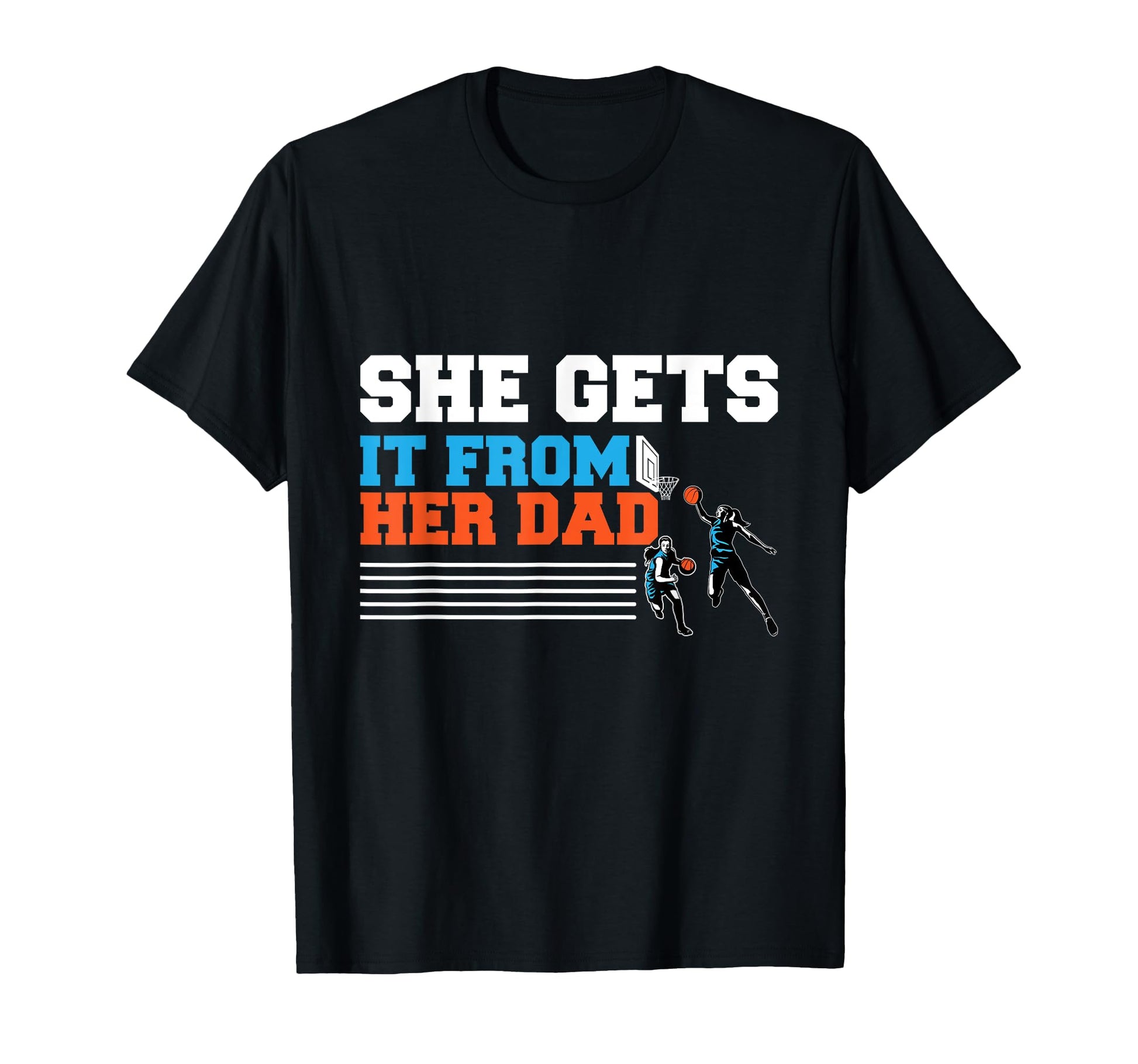 Womens Basketball Dad Coach T-Shirt - Trendy Graphic Unisex - T-Shirt, Sweatshirt, Hoodie