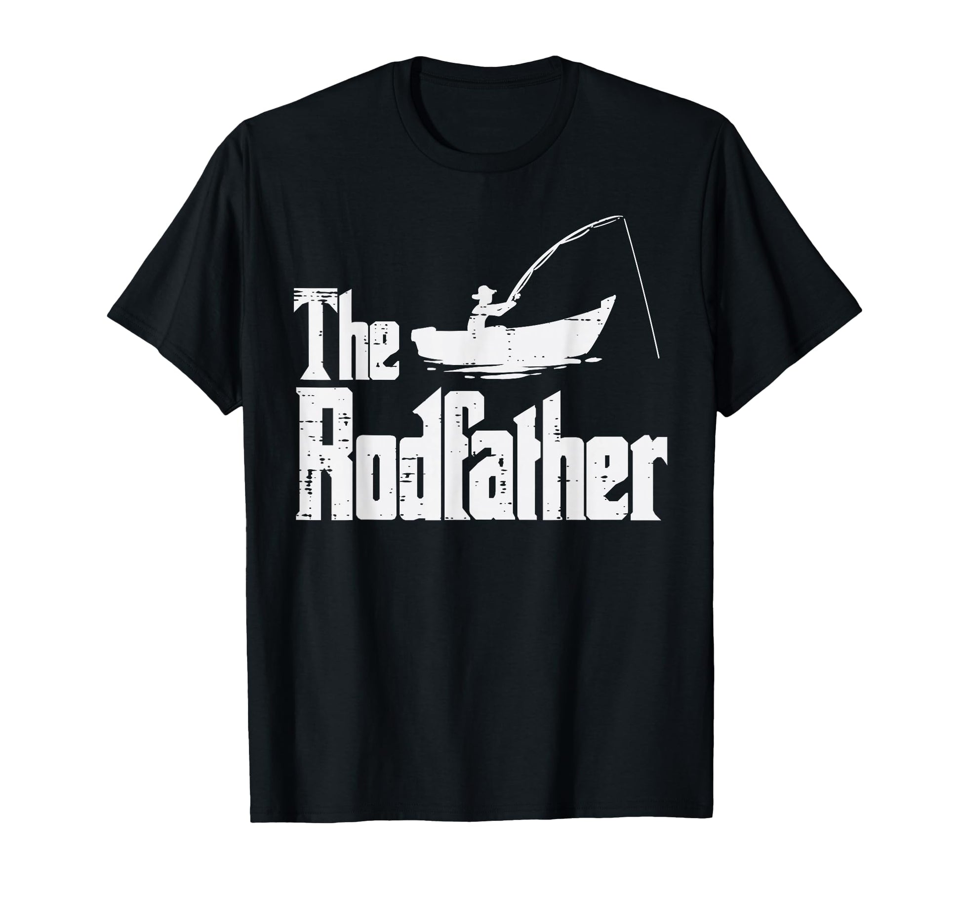 Rodfather Fun Fishing Fathers Day T-Shirt - Custom Art Print for Adults - T-Shirt, Sweatshirt, Hoodie